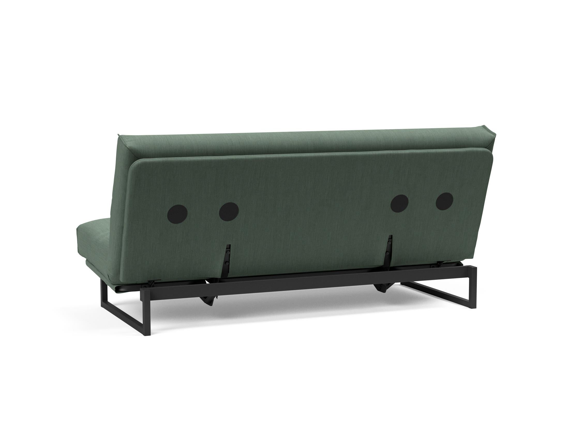 Fraction 140 Bettsofa Nordic Cover: Elegantes, flexibles Sofa mit abnehmbarem Bezug und komfortabler Soft Spring Matratze für höchsten Schlafgenuss.