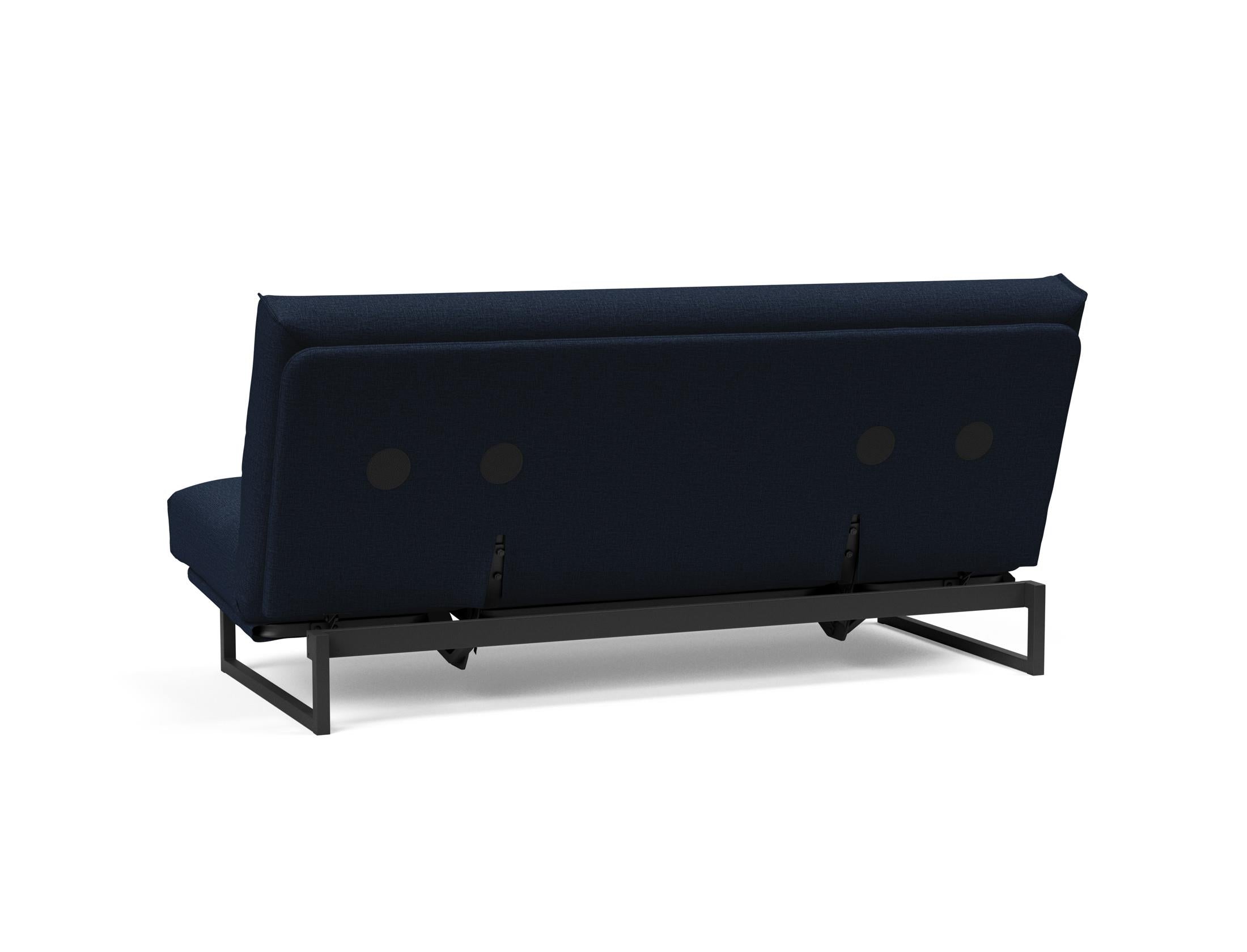 Fraction 140 Bettsofa Nordic Cover: Elegantes, flexibles Sofa mit abnehmbarem Bezug und komfortabler Soft Spring Matratze für höchsten Schlafgenuss.