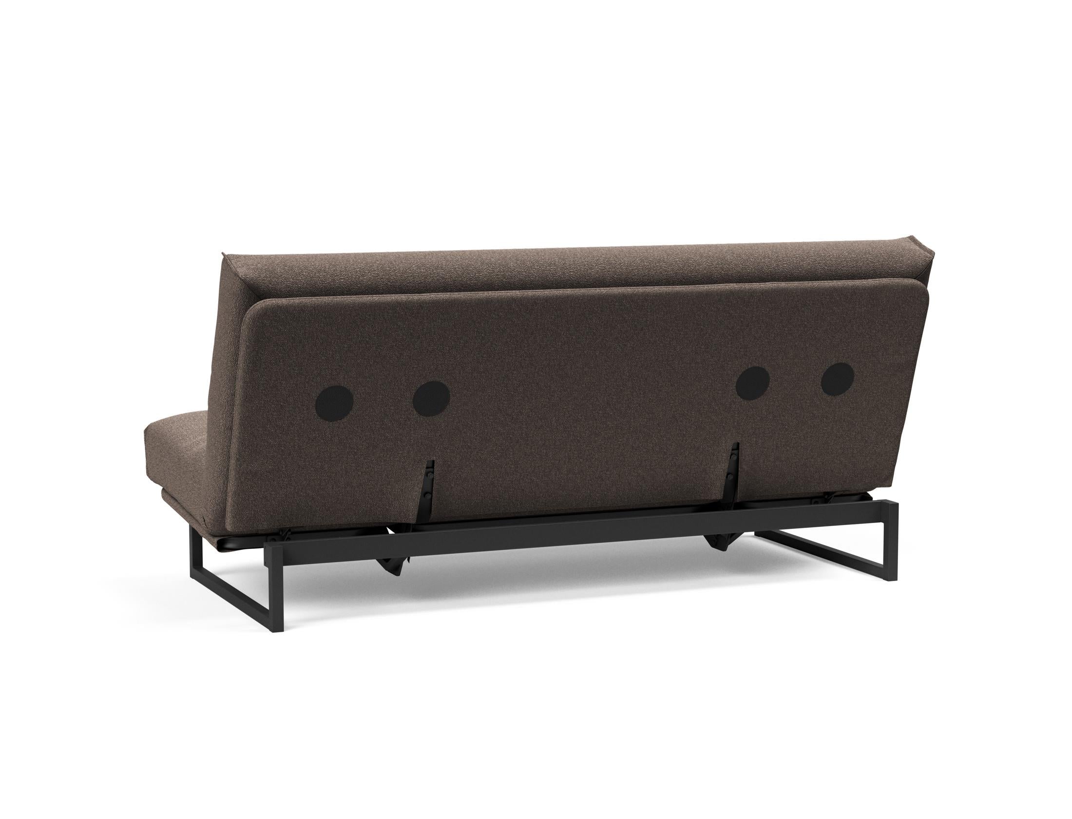 Fraction 140 Bettsofa Nordic Cover: Elegantes, flexibles Sofa mit abnehmbarem Bezug und komfortabler Soft Spring Matratze für höchsten Schlafgenuss.