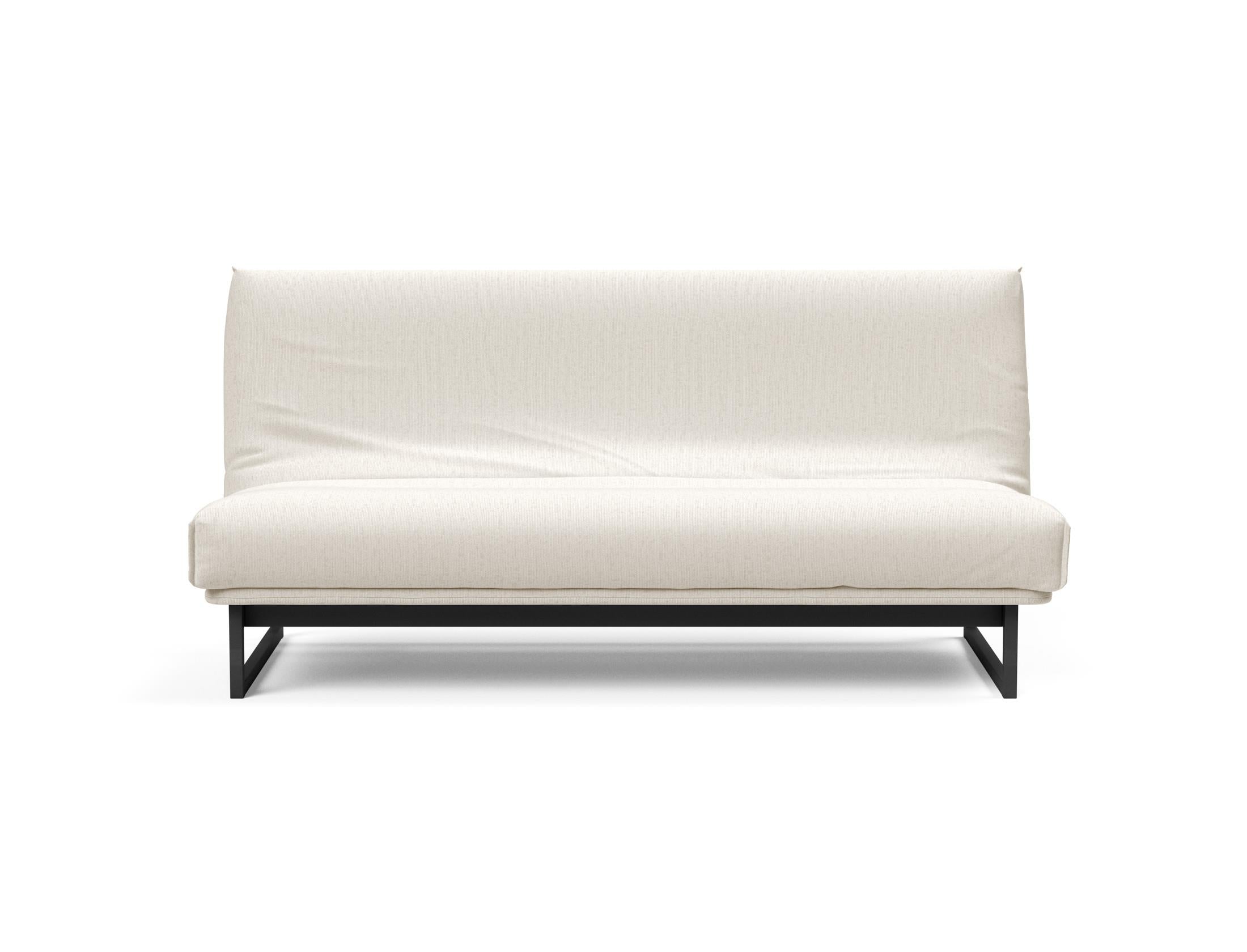 Fraction 140 Bettsofa Nordic Cover: Elegantes, flexibles Sofa mit abnehmbarem Bezug und komfortabler Soft Spring Matratze für höchsten Schlafgenuss.