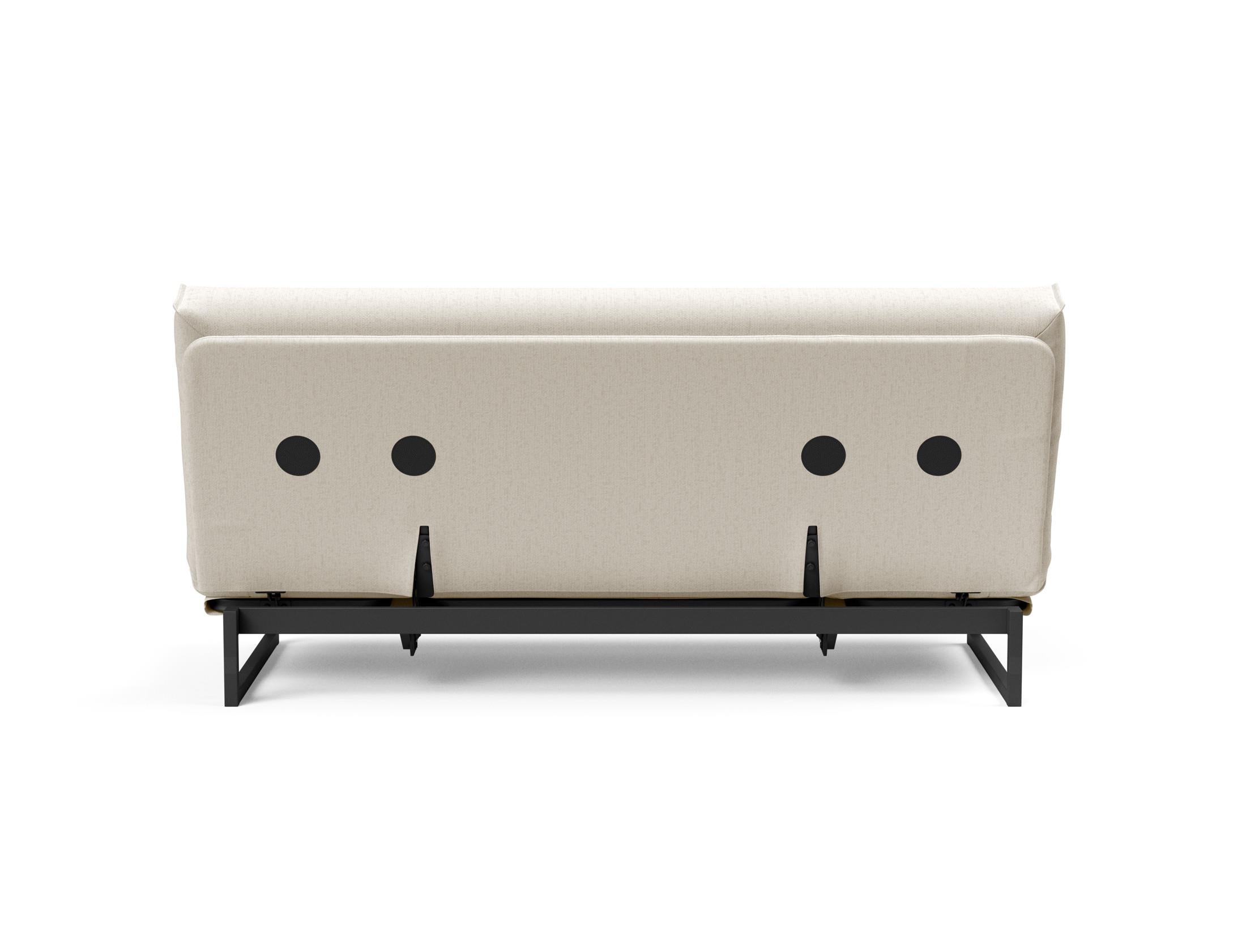 Fraction 140 Bettsofa Nordic Cover: Multifunktionales Sofa mit stilvollem Design, abnehmbarem Bezug und weicher Matratze für optimalen Komfort.