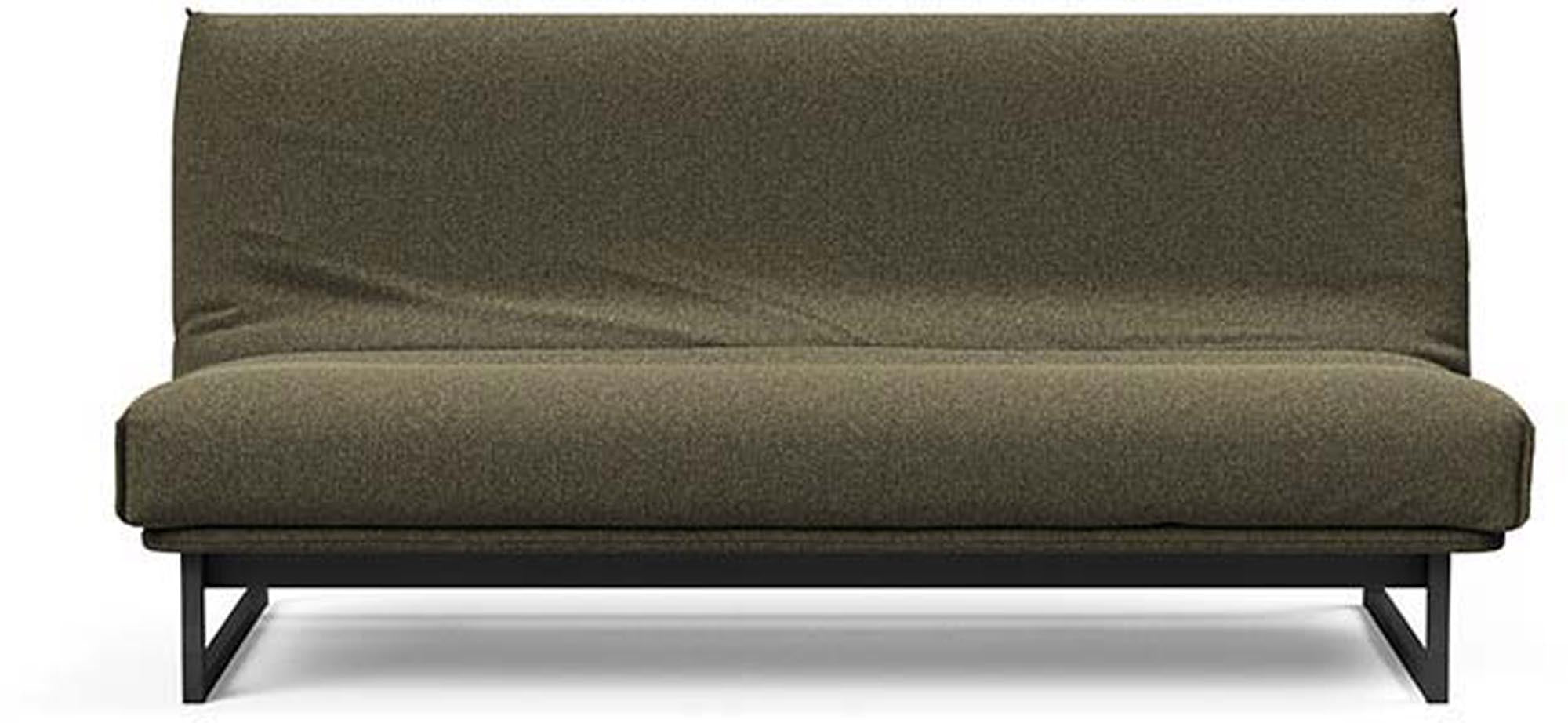 Entdecken Sie das Fraction 140 Bettsofa mit Nordic Cover von Innovation Living: stilvolles Design, komfortable Soft Spring-Matratze, ideal für kompakte Wohnräume.