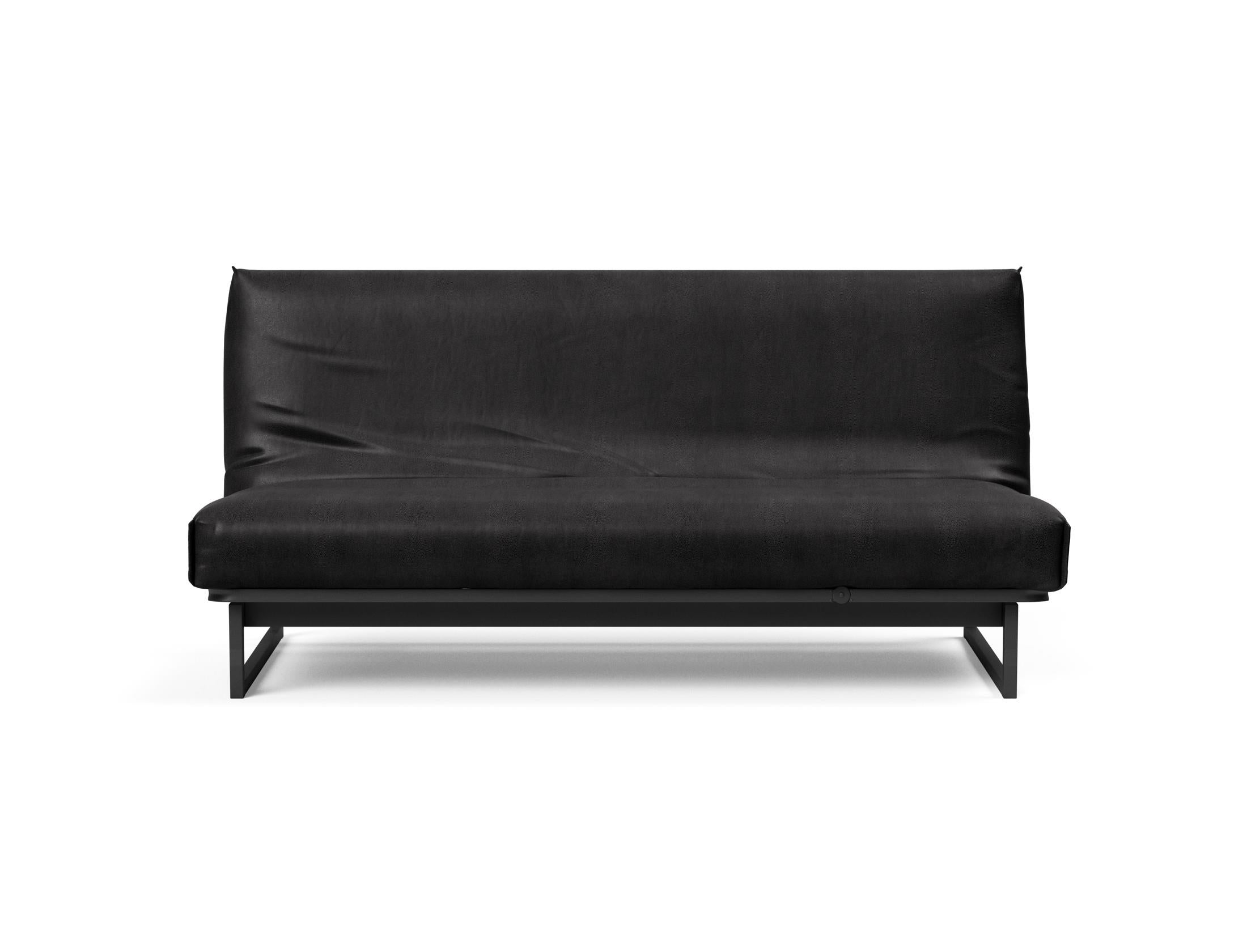 Entdecken Sie das Fraction 140 Bettsofa mit Nordic Cover von Innovation Living: stilvolles Design, komfortable Soft Spring-Matratze, ideal für kompakte Wohnräume.