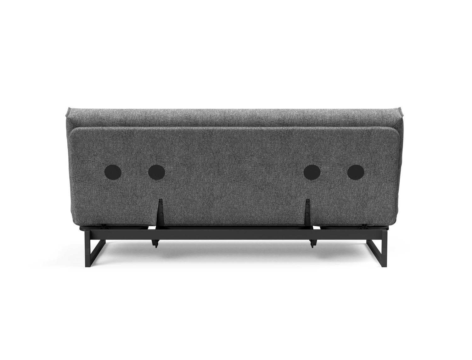 Erleben Sie das Fraction 140 Bettsofa mit Nordic Cover von Innovation Living: modernes Design, bequeme Soft Spring-Matratze, perfekt für kleine Räume.