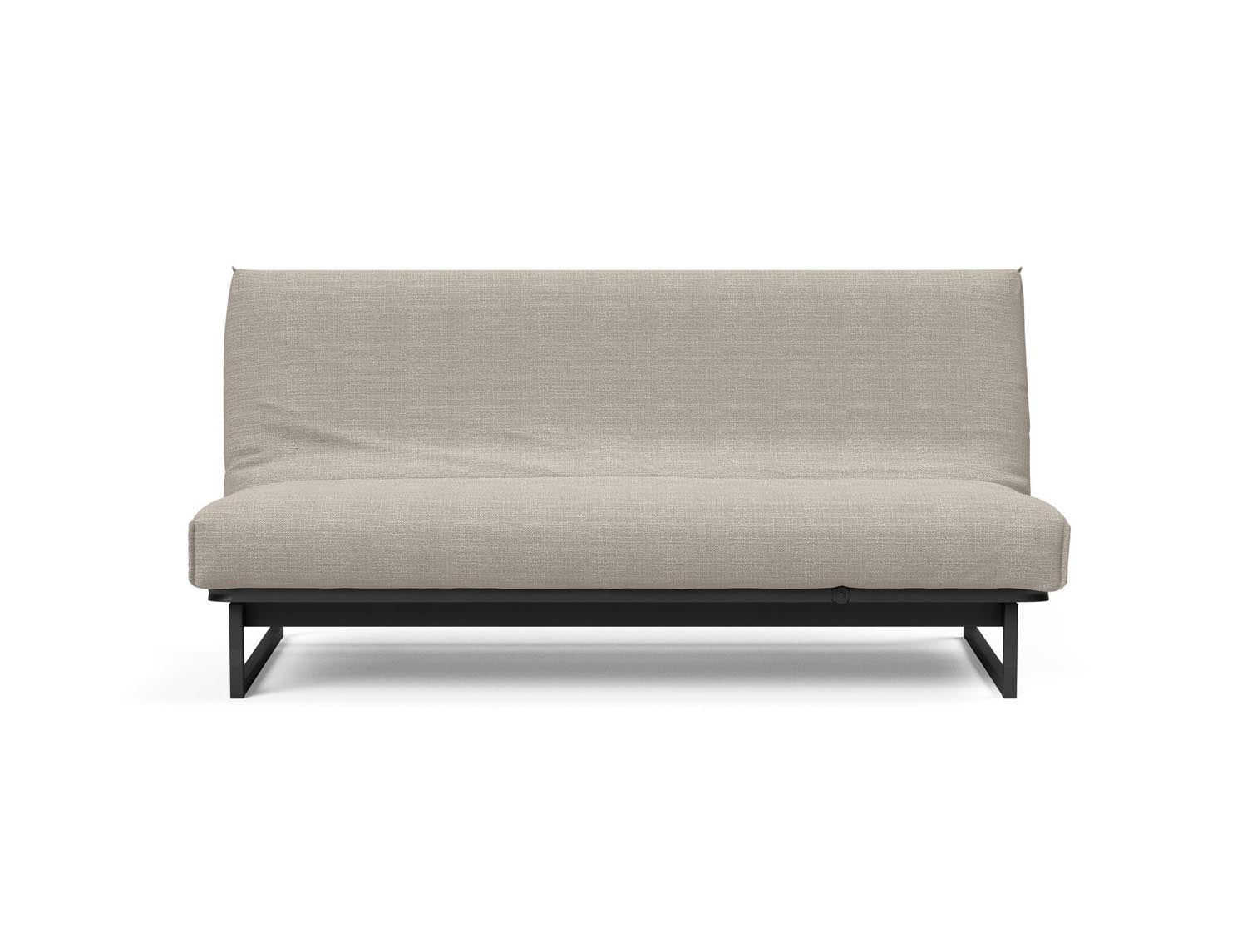 Entdecken Sie das Fraction 140 Bettsofa mit Nordic Cover von Innovation Living: stilvolles Design, komfortable Soft Spring-Matratze, ideal für kompakte Wohnräume.