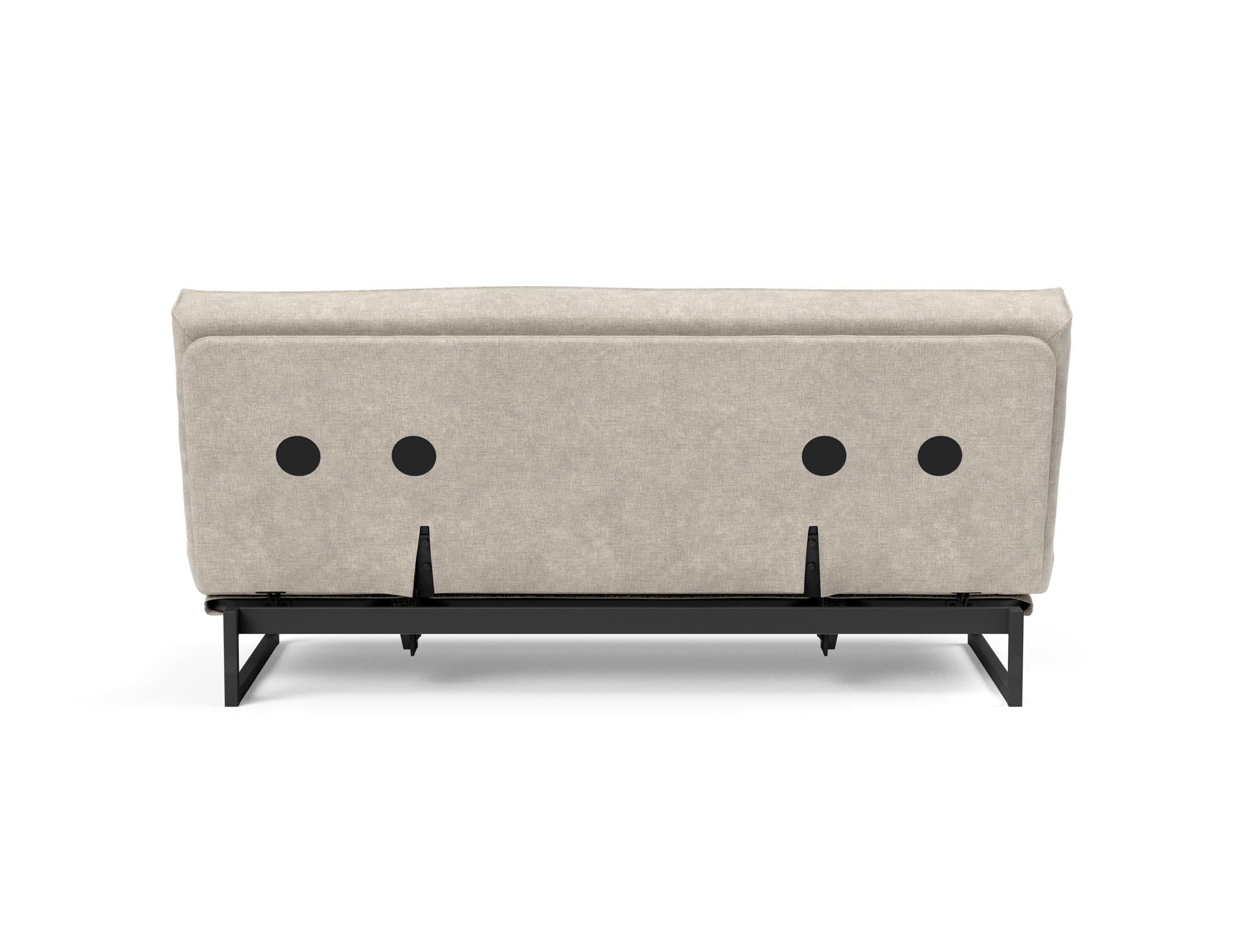 Fraction 140 Bettsofa Sharp Plus Cover: Stilvolles Sofa mit robustem Rahmen und bequemer Matratze. Perfekt für Alltag und Gäste!