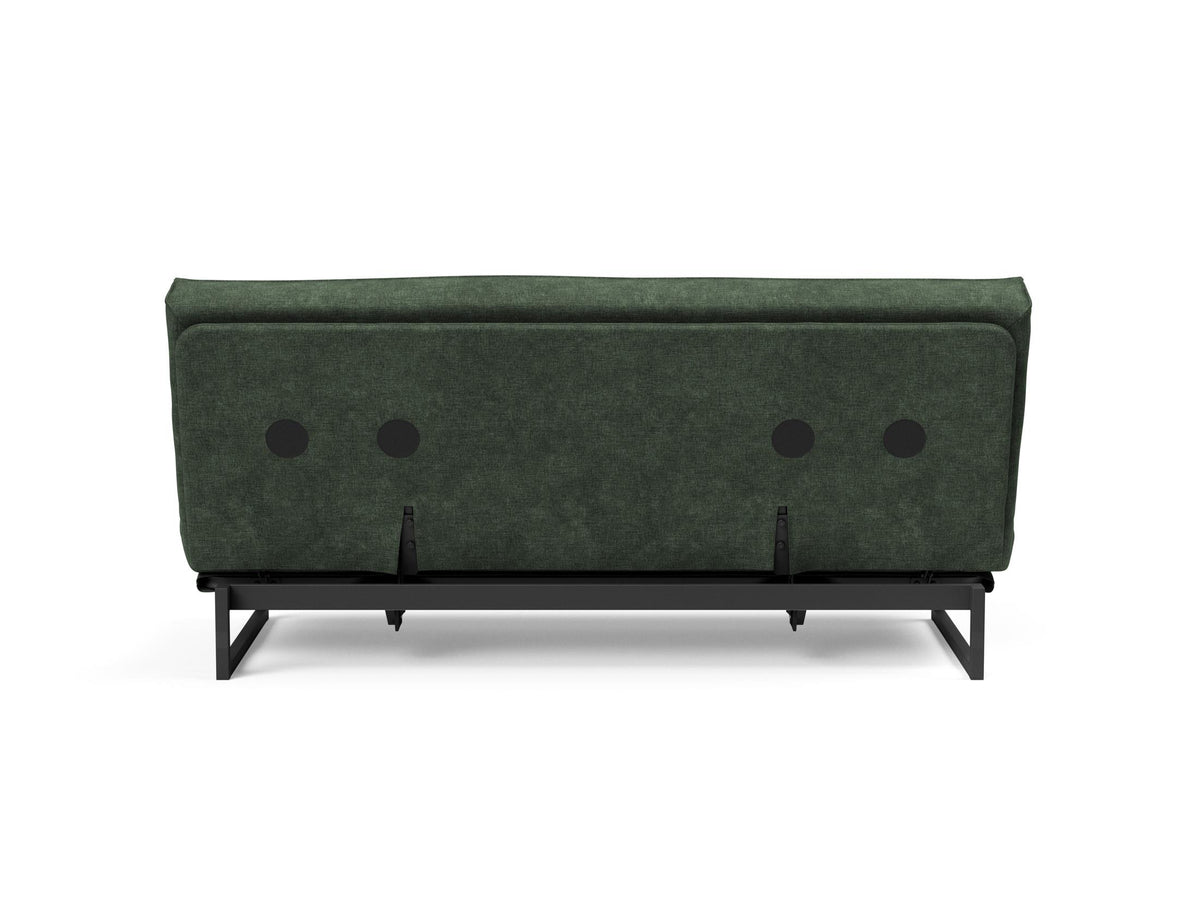 Fraction 140 Bettsofa Sharp Plus Cover mit Gestellbezug Soft Spring in 281 Avella Pine Green präsentiert im Onlineshop von KAQTU Design AG. Bettsofa ist von Innovation Living
