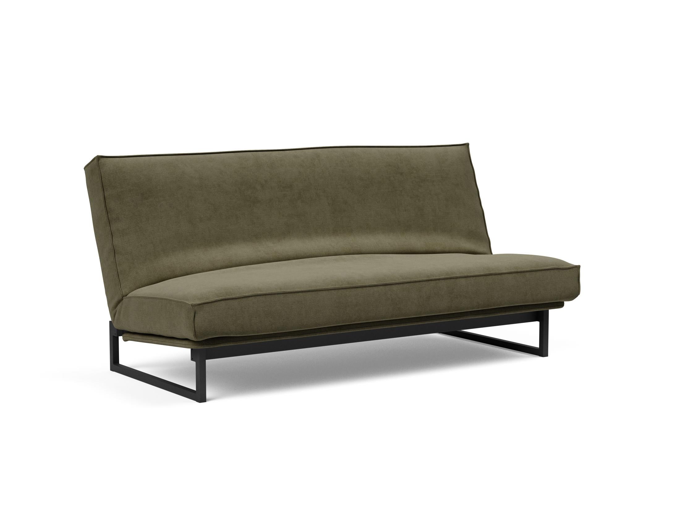 Fraction 140 Bettsofa Sharp Plus Cover: Stilvolles Sofa mit robustem Rahmen und bequemer Matratze. Perfekt für Alltag und Gäste!