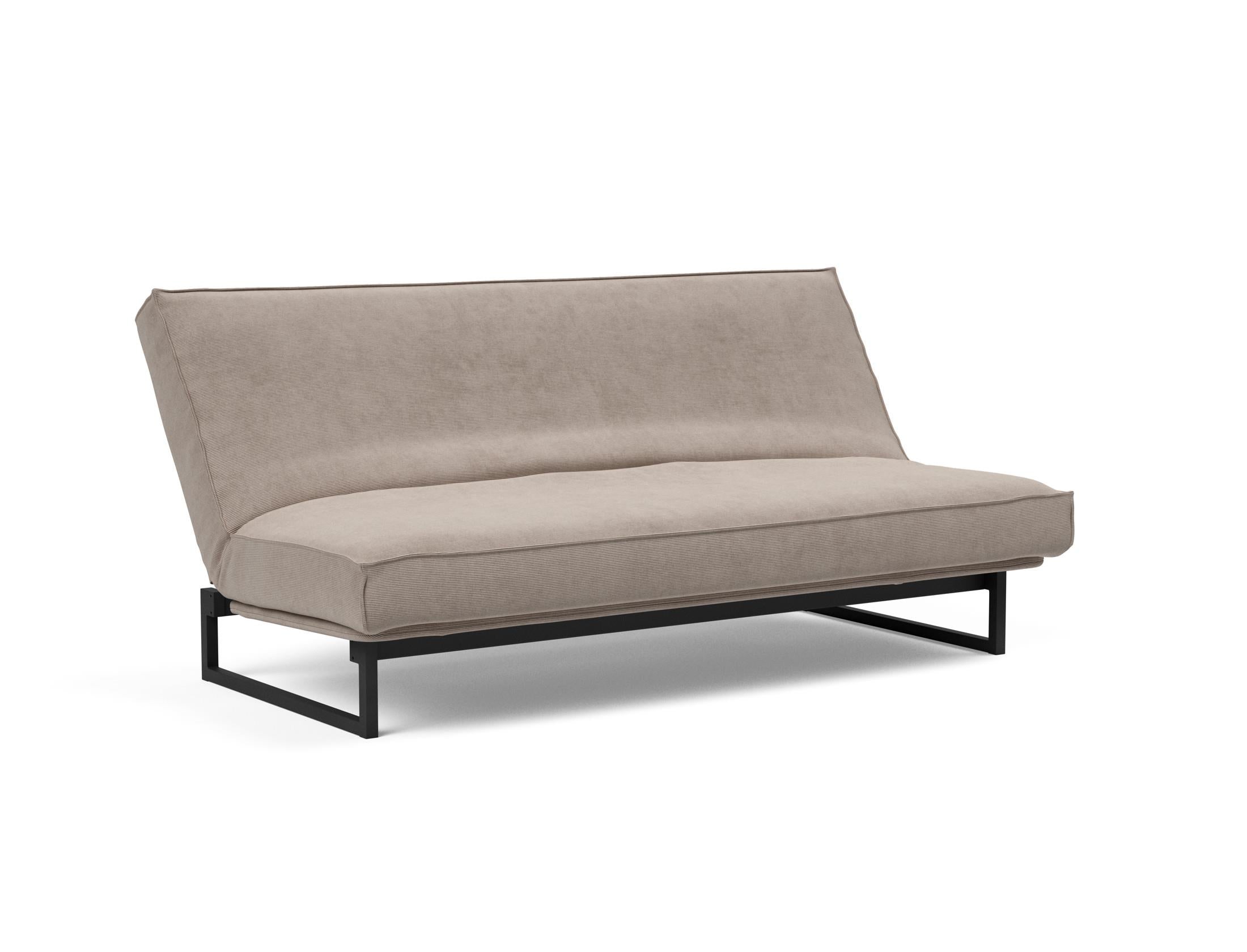 Fraction 140 Bettsofa Sharp Plus Cover: Stilvolles Sofa mit robustem Rahmen und bequemer Matratze. Perfekt für Alltag und Gäste!