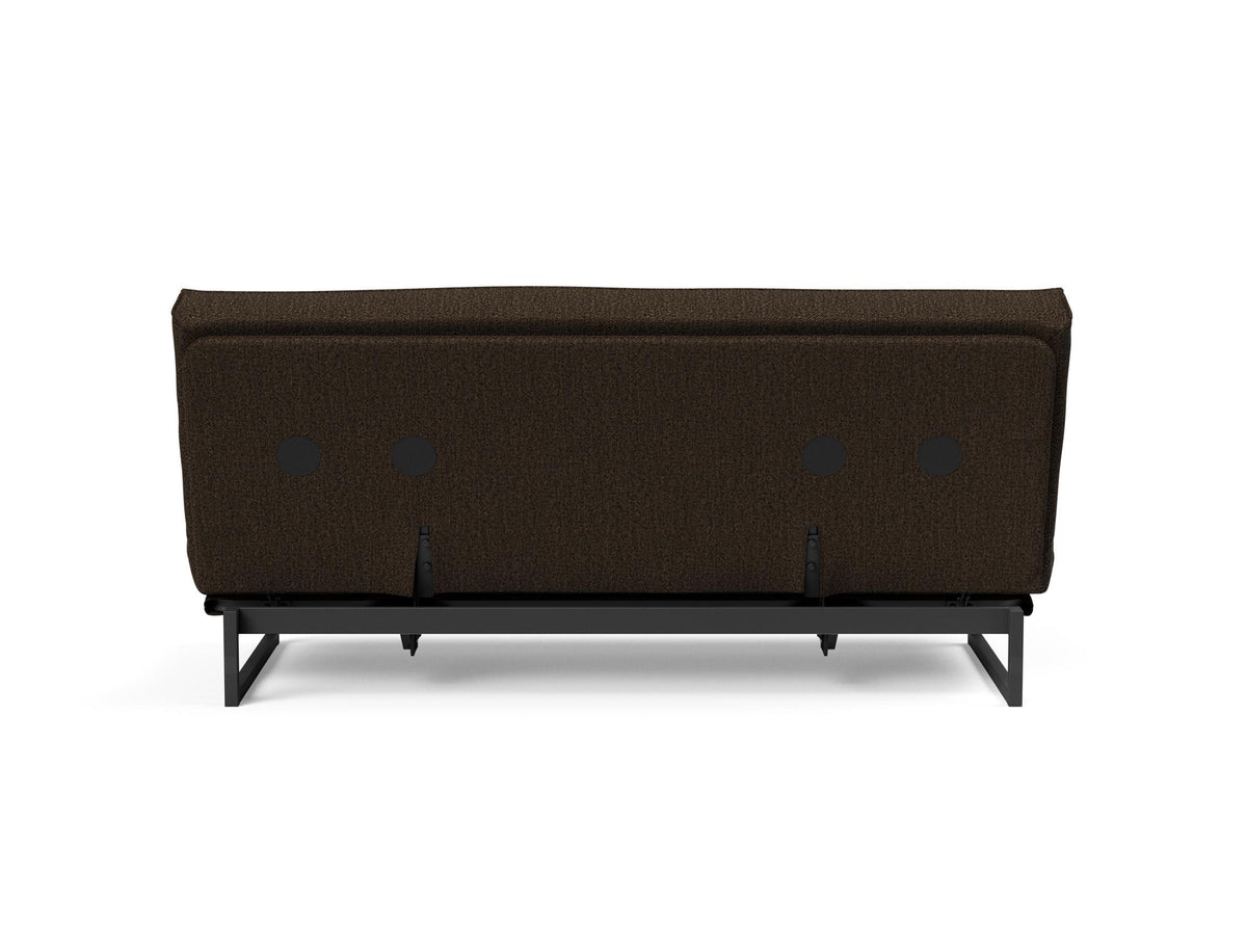 Fraction 140 Bettsofa Sharp Plus Cover mit Gestellbezug Soft Spring in 358 Taura Chocco präsentiert im Onlineshop von KAQTU Design AG. Bettsofa ist von Innovation Living