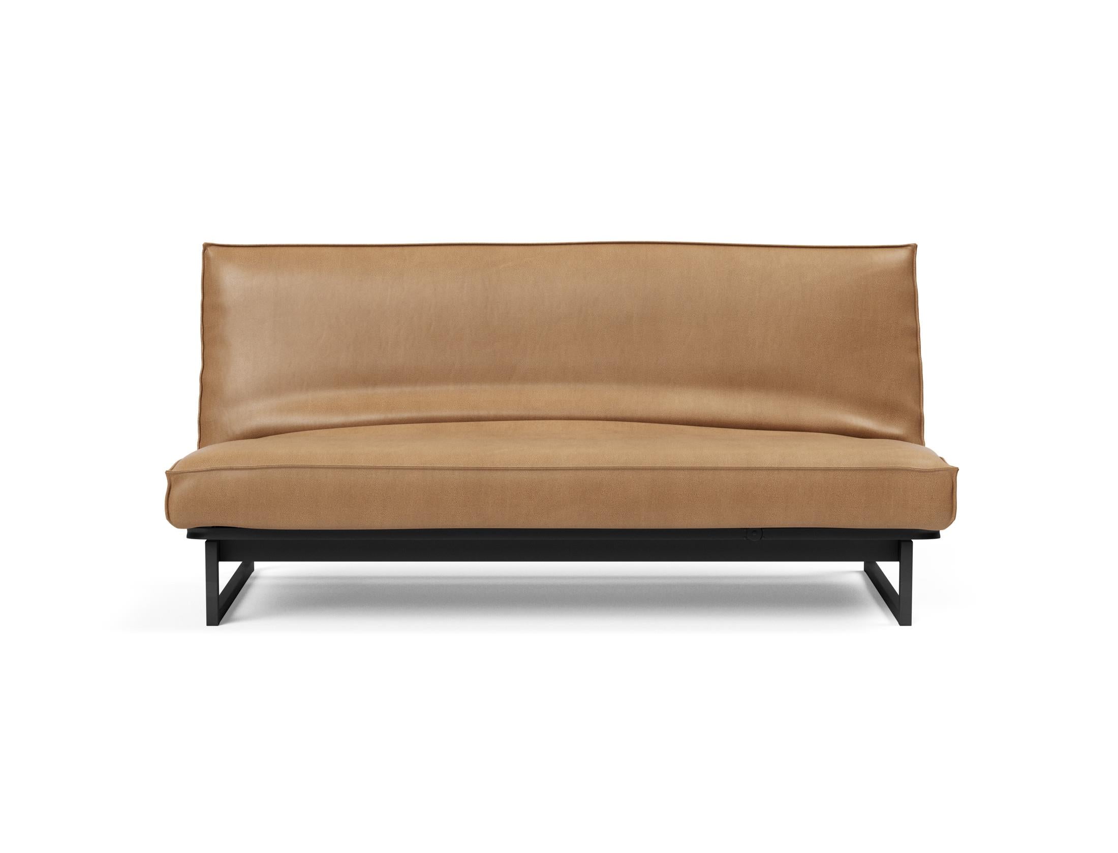 Stylisches Fraction 140 Bettsofa mit weichem Sharp Plus Bezug in Soft Spring, perfekt für entspannte Abende und modernes Wohndesign.