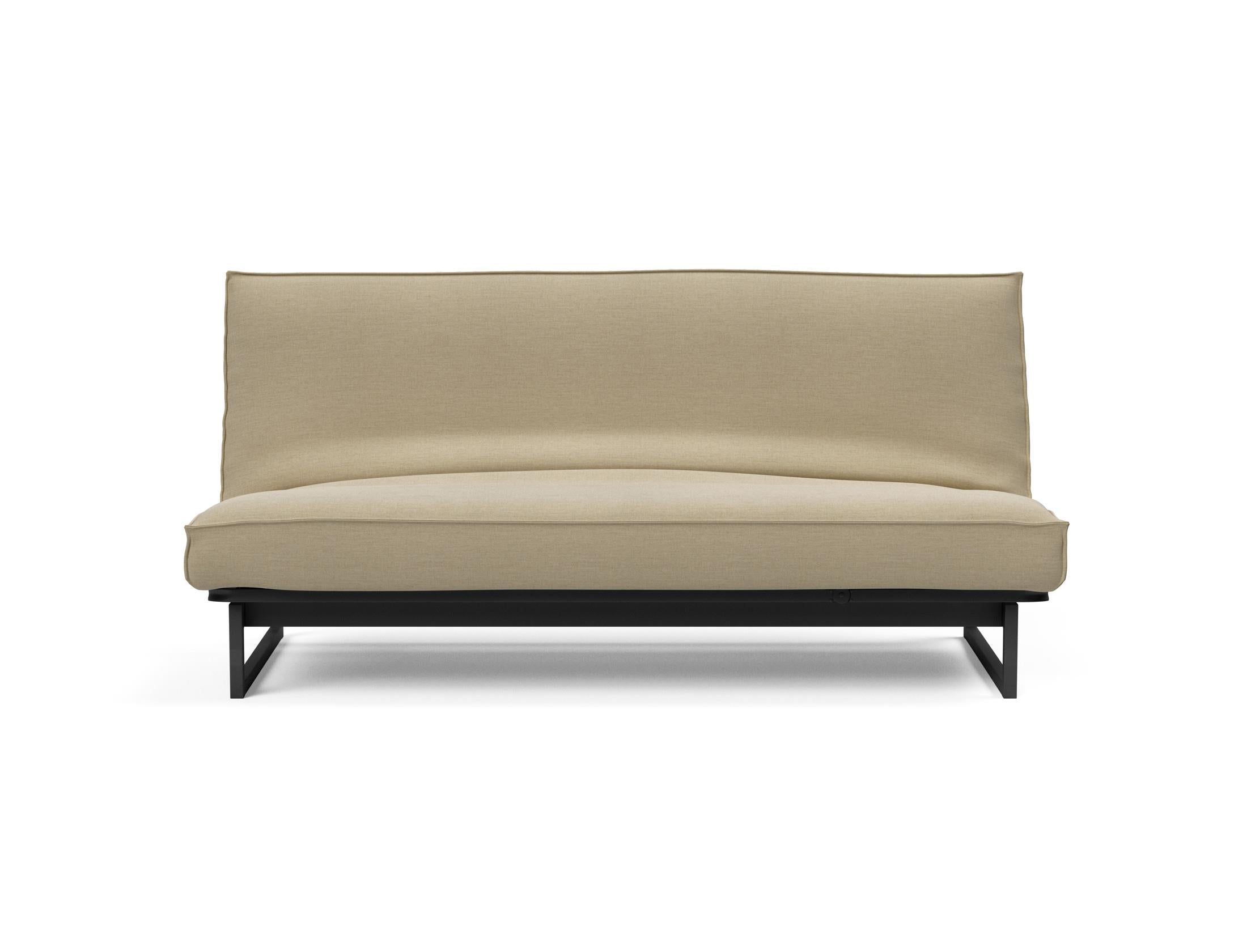 Stylisches Fraction 140 Bettsofa mit weichem Sharp Plus Bezug in Soft Spring, perfekt für entspannte Abende und zeitgemäße Einrichtung.
