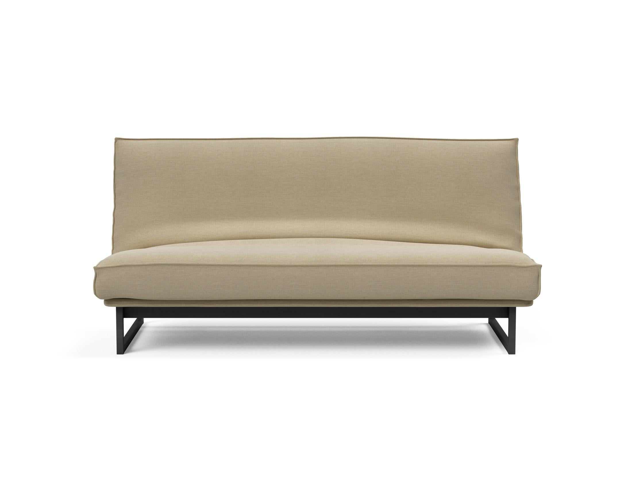Elegantes Fraction 140 Bettsofa mit weichem Sharp Plus Bezug und komfortabler Soft Spring Polsterung für vielseitige Wohnlösungen.