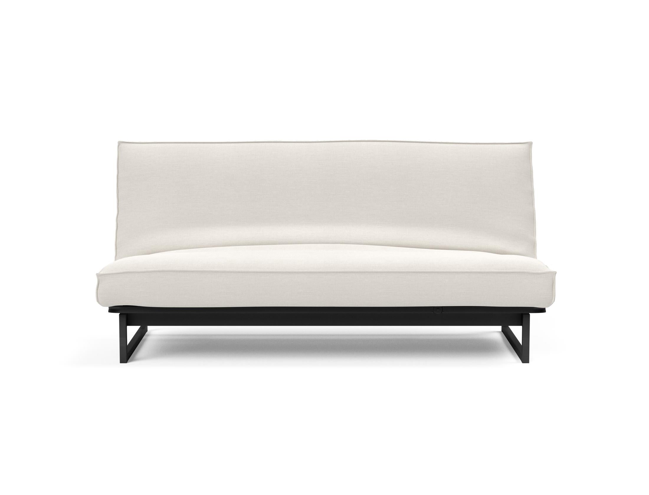 Stylisches Fraction 140 Bettsofa mit weichem Sharp Plus Bezug in Soft Spring, perfekt für entspannte Abende und modernes Wohndesign.