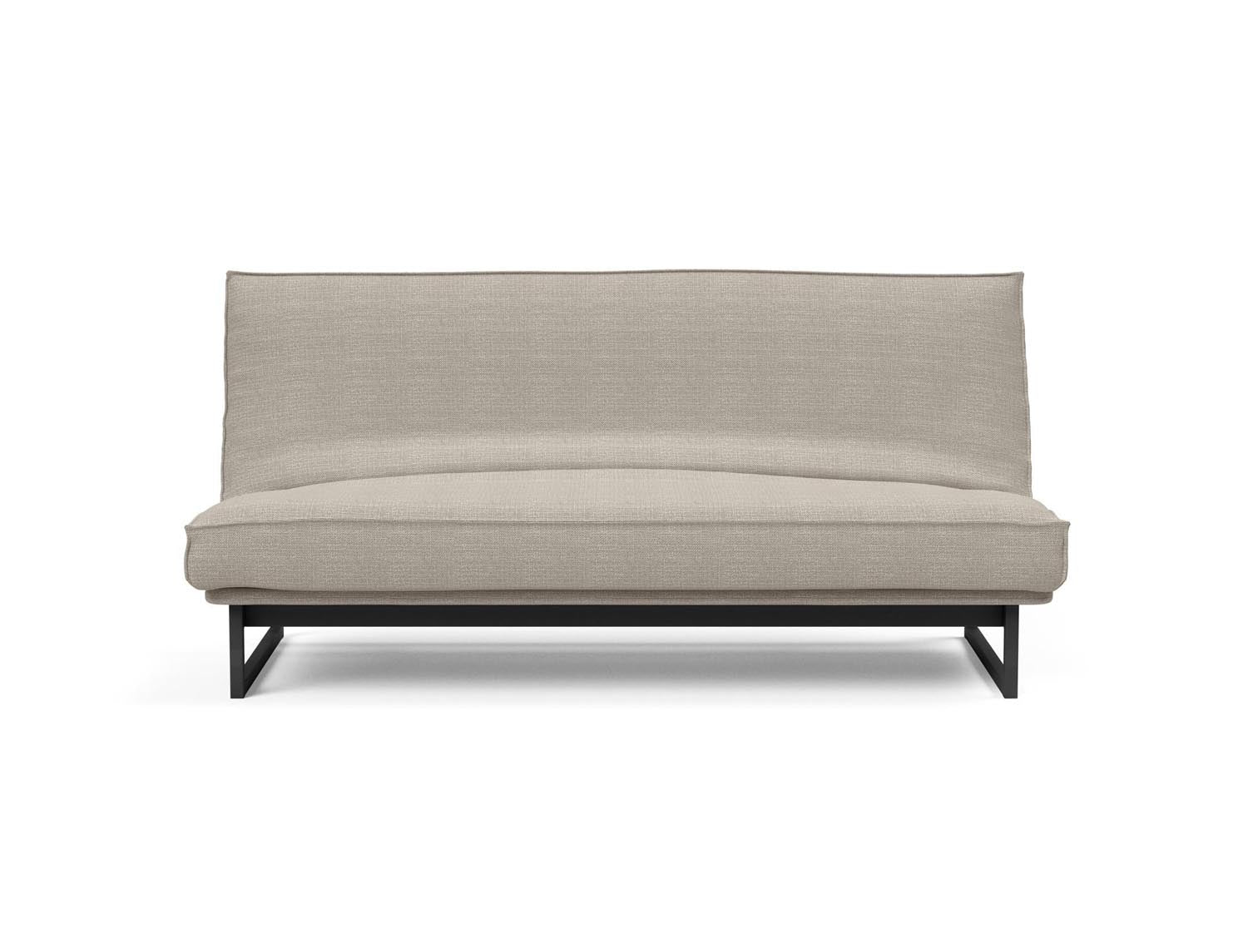 Stylisches Fraction 140 Bettsofa mit elegantem Soft Spring Bezug, ideal für gemütliche Abende und als praktisches Gästebett.