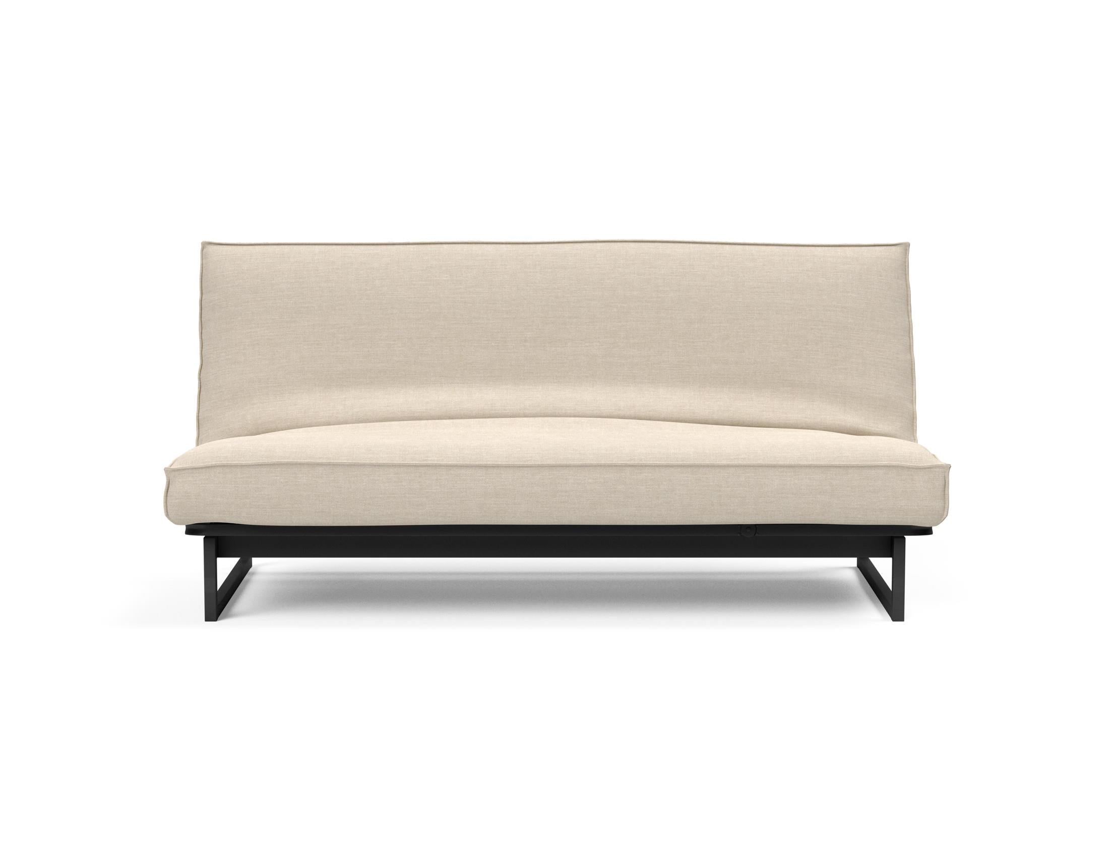 Modernes Fraction 140 Bettsofa mit weichem Sharp Plus Bezug in Soft Spring, perfekt für entspannte Abende und stilvolle Einrichtung.