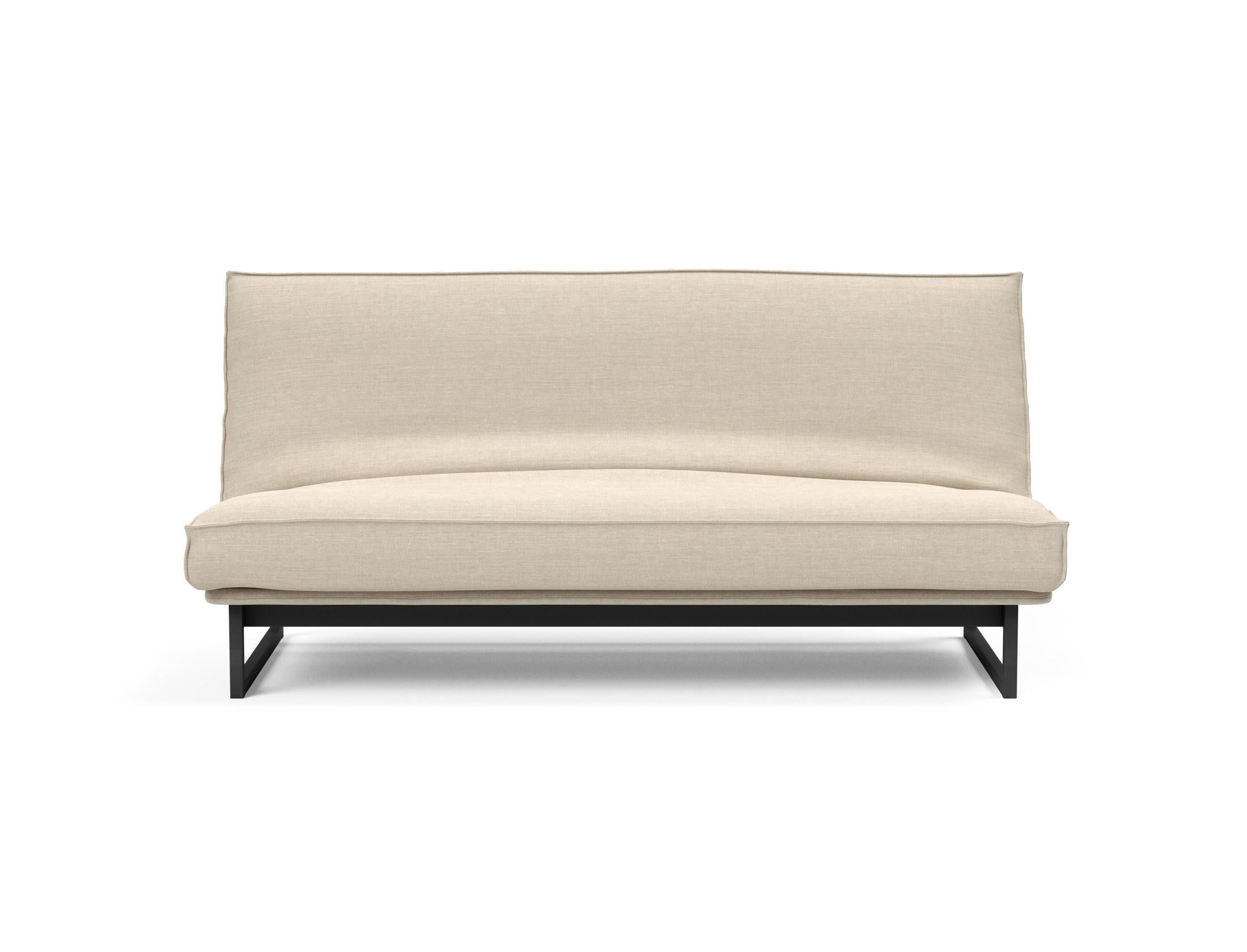 Elegantes Fraction 140 Bettsofa mit hochwertigem Soft Spring Bezug, ideal für stilvolle Wohnräume und gemütliche Nächte.