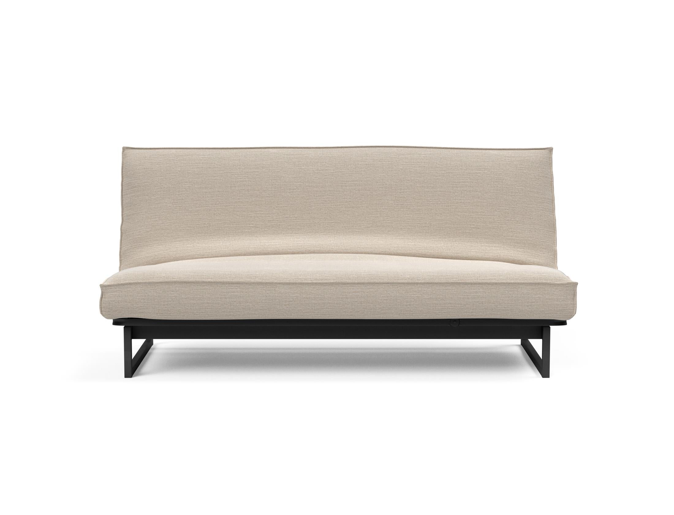 Elegantes Fraction 140 Bettsofa mit hochwertigem Sharp Plus Bezug in Soft Spring, ideal für gemütliche Stunden und modernes Wohndesign.