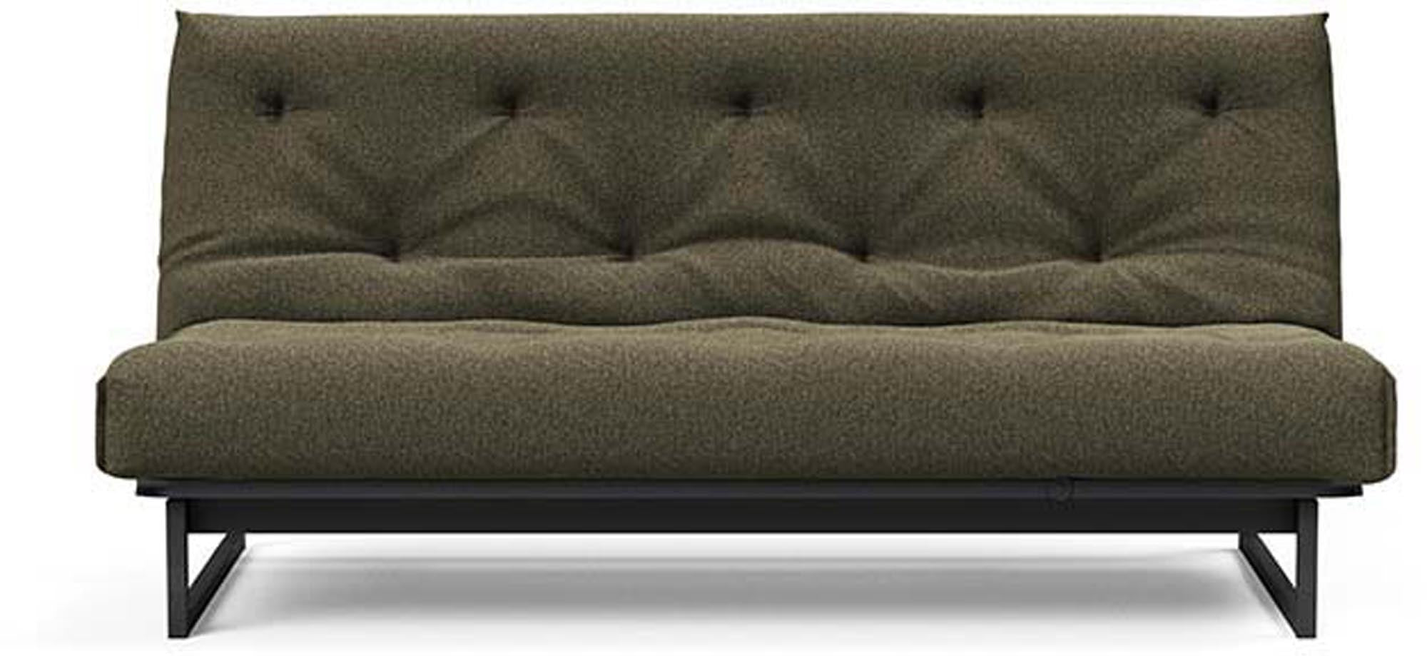 Fraction 140 Bettsofa Nordic von Innovation Living: Elegantes, funktionales Sofa, das sich schnell in ein gemütliches Bett verwandelt und ideal für kleine Räume ist.