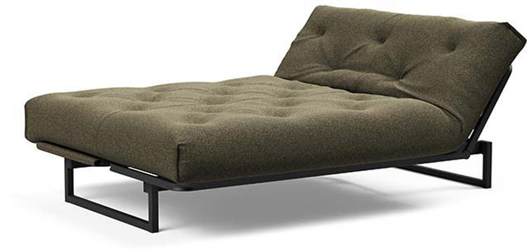 Fraction 140 Bettsofa Nordic von Innovation Living: Stilvolles, platzsparendes Sofa, das mühelos in ein komfortables Bett umgewandelt werden kann.