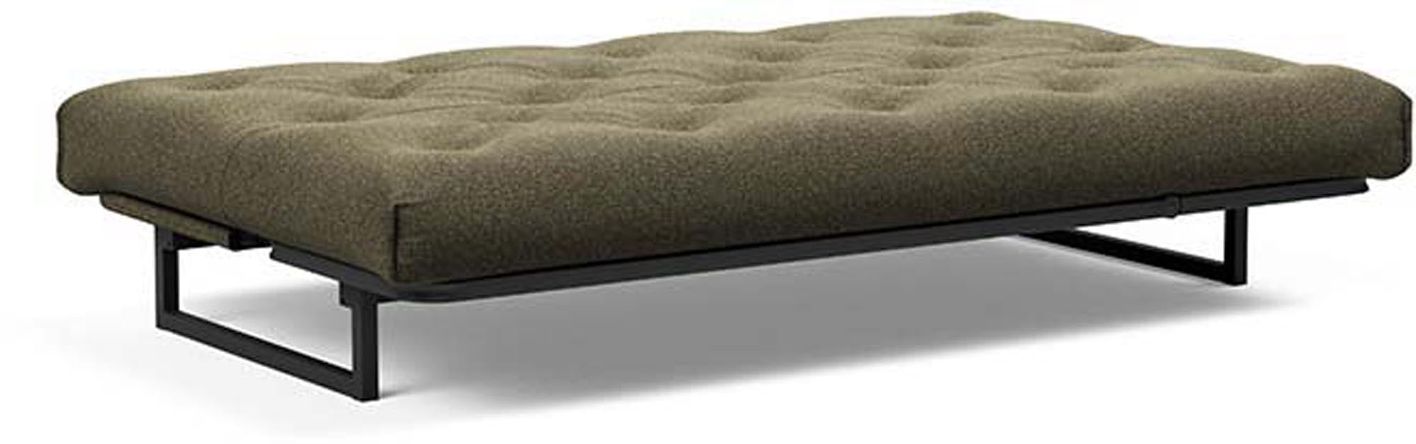 Erleben Sie das Fraction 120 Bettsofa Nordic von Innovation Living – ein elegantes, multifunktionales Sofa, das sich mühelos in ein bequemes Bett verwandelt.