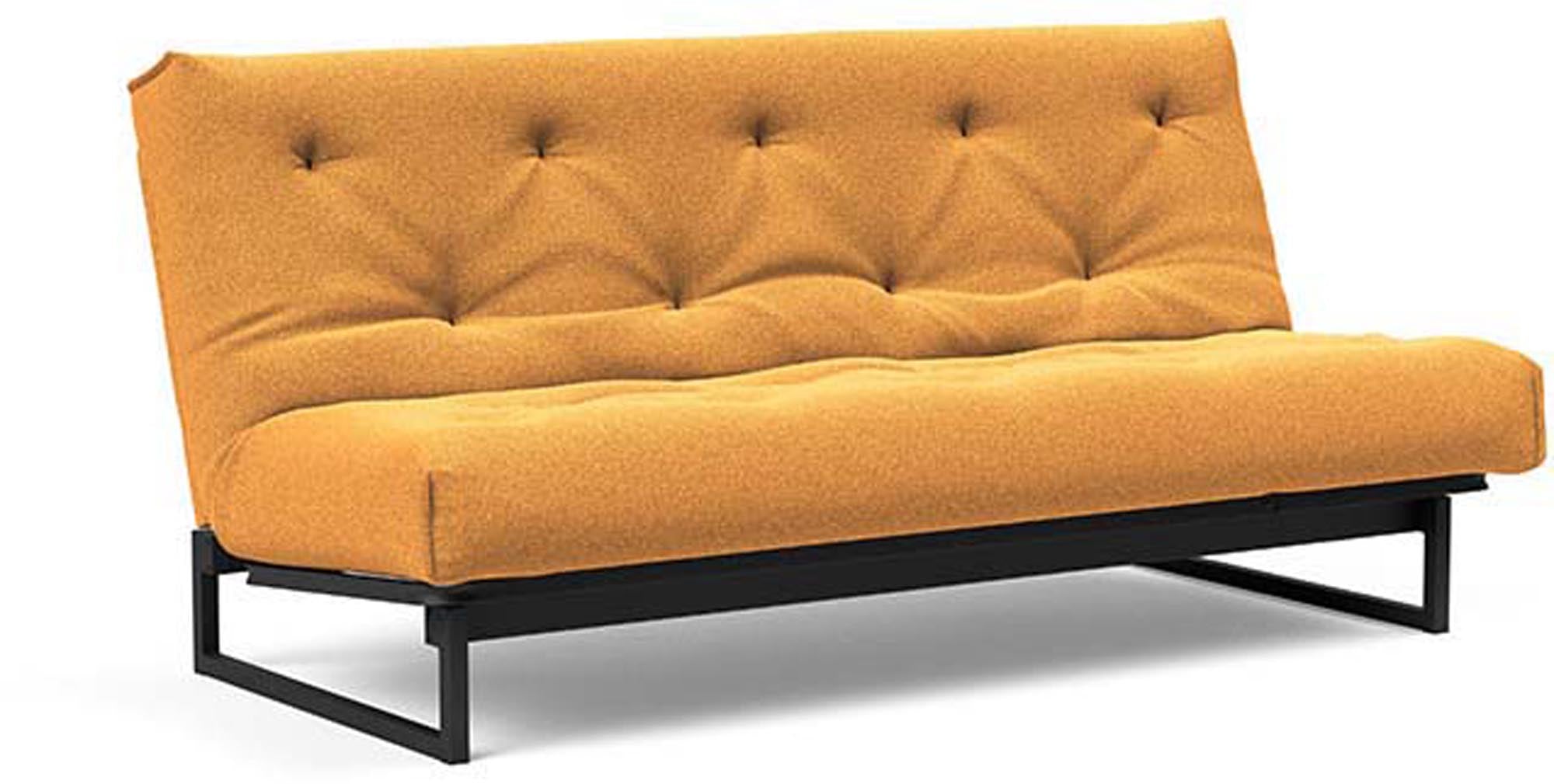 Erleben Sie das Fraction 140 Bettsofa Nordic Spring von Innovation Living: modernes skandinavisches Design, ideal für platzsparende Lösungen und Übernachtungen.