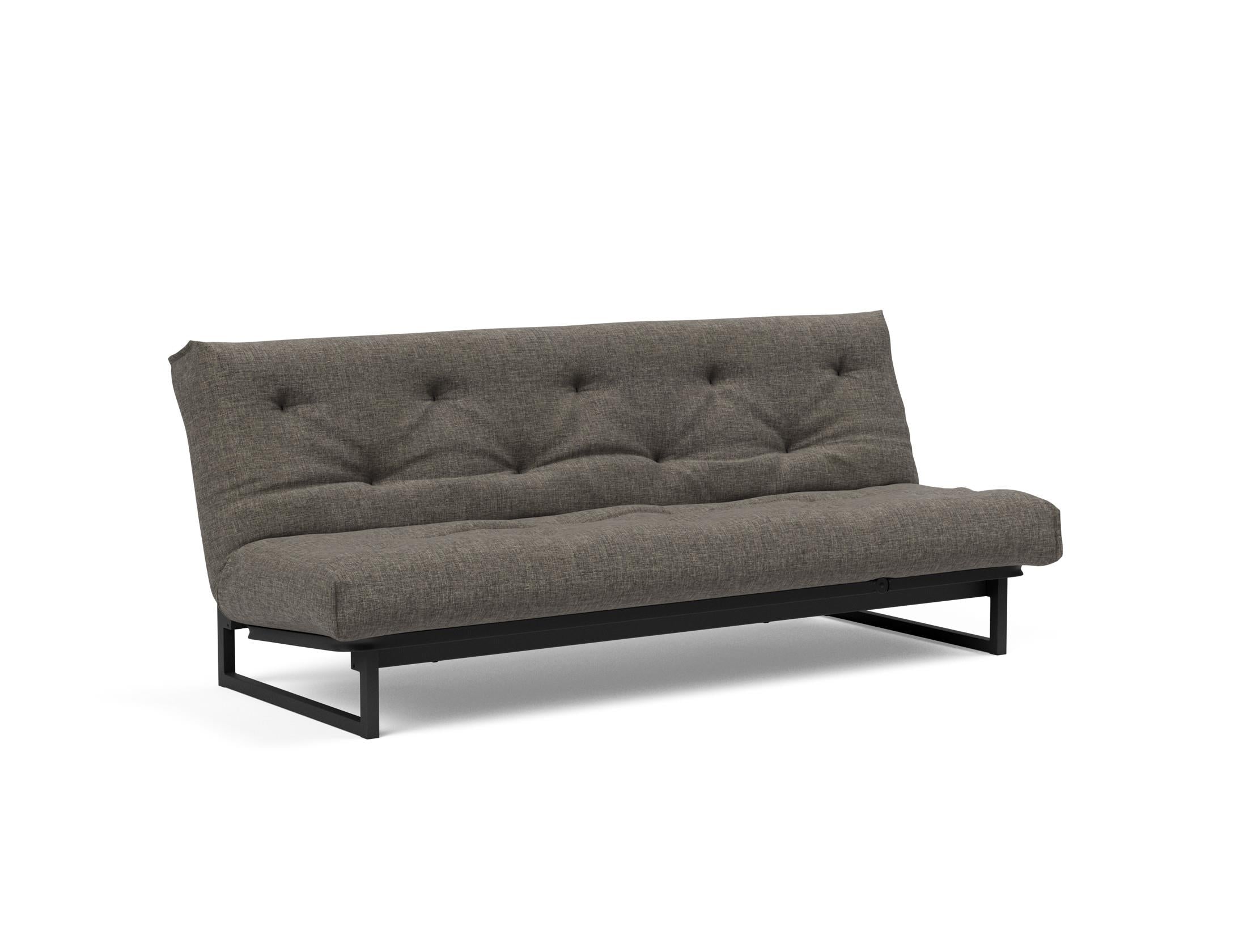 Fraction 120 Bettsofa Nordic Soft Spring: stilvolles skandinavisches Sofa, perfekt für kleine Wohnungen, vereint Komfort und Funktionalität für entspannte Nächte.