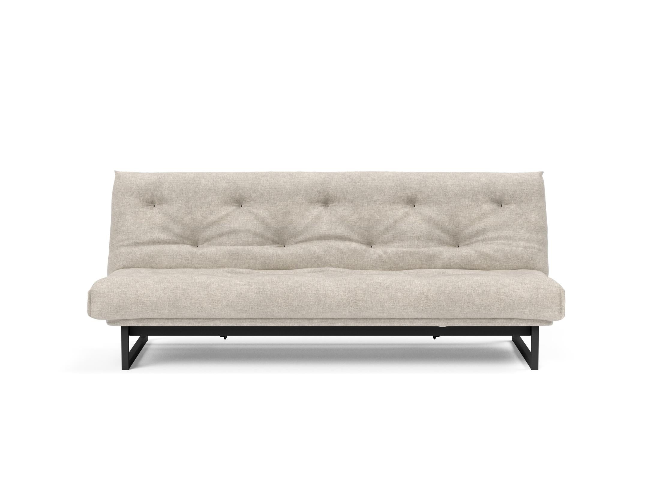 Fraction 120 Bettsofa Nordic: Elegantes Design trifft auf höchsten Komfort. Perfekt für kleine Räume und vielseitige Nutzung als Sofa oder Bett.