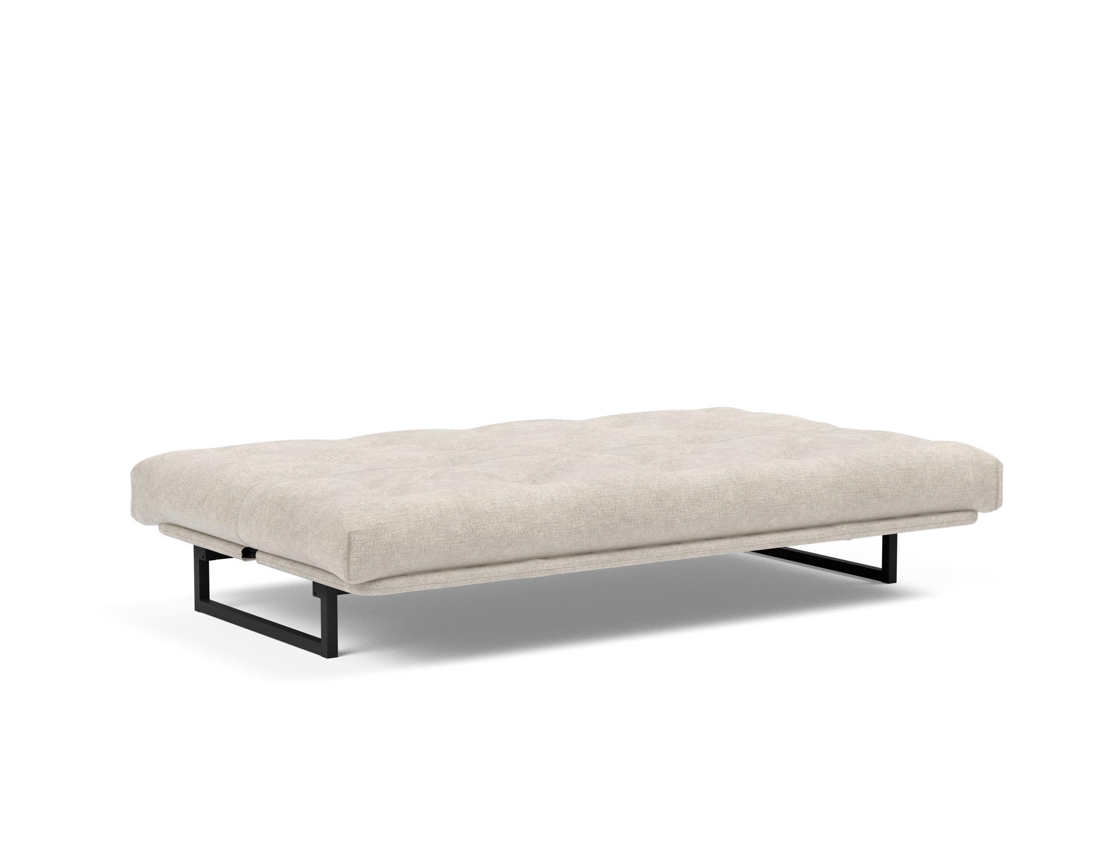 Fraction 120 Bettsofa Nordic: Stilvolles Schlafsofa mit hochwertiger Taschenfederkernmatratze. Ideal für modernes Wohnen und flexible Nutzung.