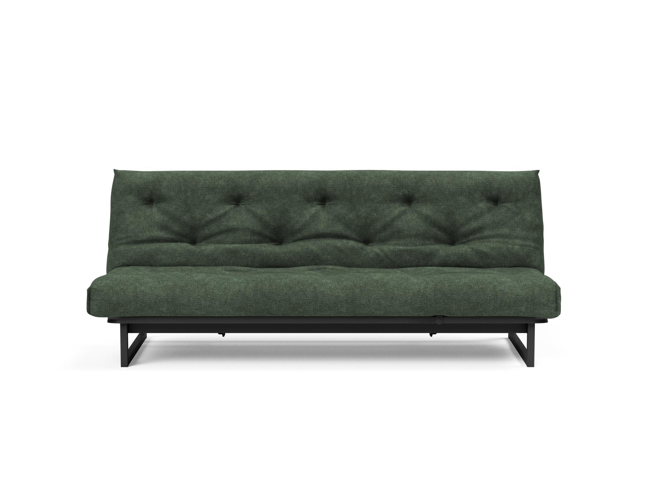 Fraction 120 Bettsofa Nordic Soft Spring: stilvolles skandinavisches Sofa, perfekt für kleine Wohnungen, vereint Komfort und Funktionalität für entspannte Nächte.