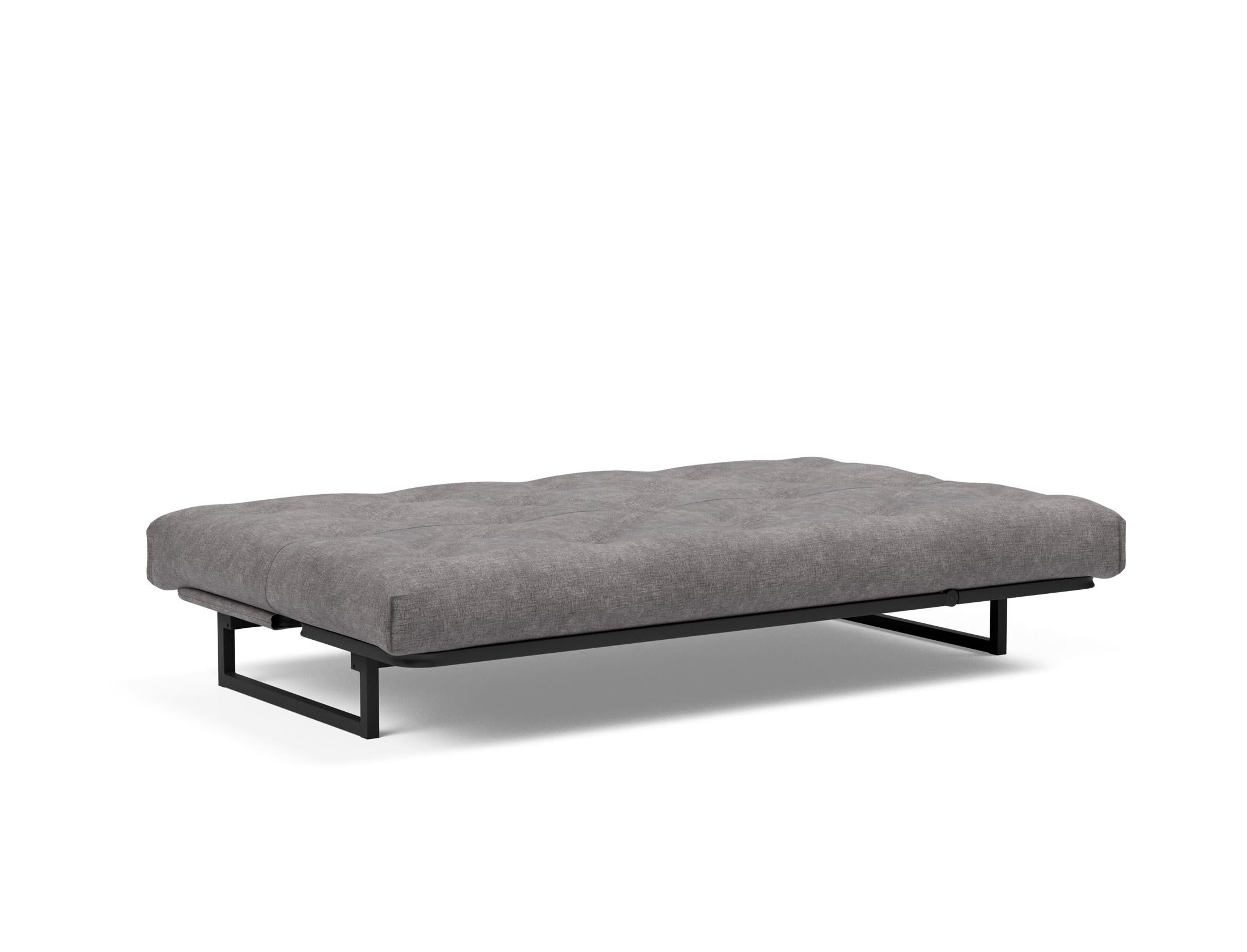 Fraction 120 Bettsofa Nordic: Stilvolles, multifunktionales Sofa mit anpassbarer Kopfhöhe und komfortabler Matratze. Perfekt für kleine Räume!