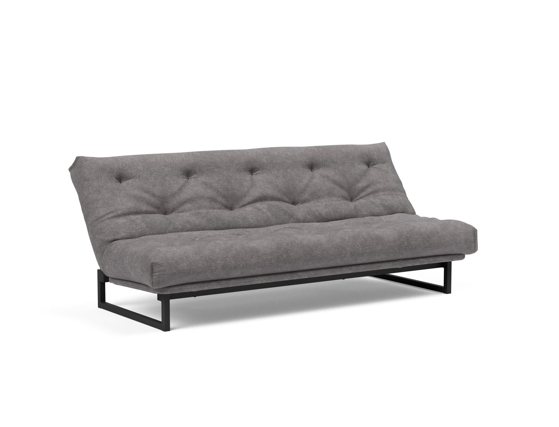 Fraction 120 Bettsofa Nordic: Stilvolles Schlafsofa mit hochwertiger Taschenfederkernmatratze. Ideal für modernes Wohnen und flexible Nutzung.