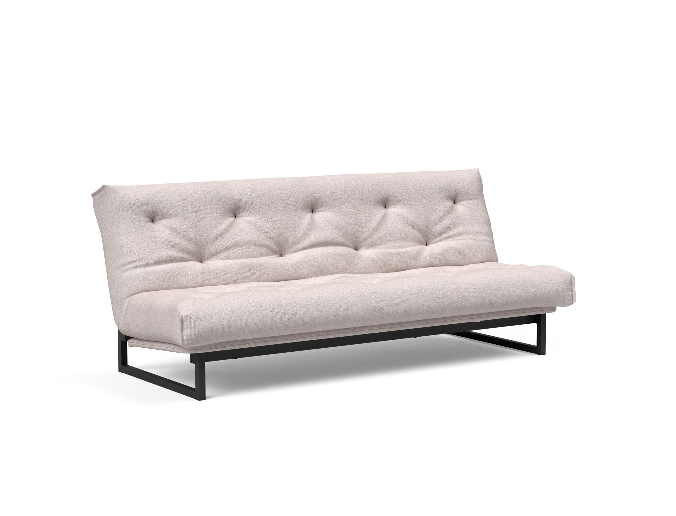Fraction 120 Bettsofa Nordic: Stilvolles Schlafsofa mit hochwertiger Taschenfederkernmatratze. Ideal für modernes Wohnen und flexible Nutzung.