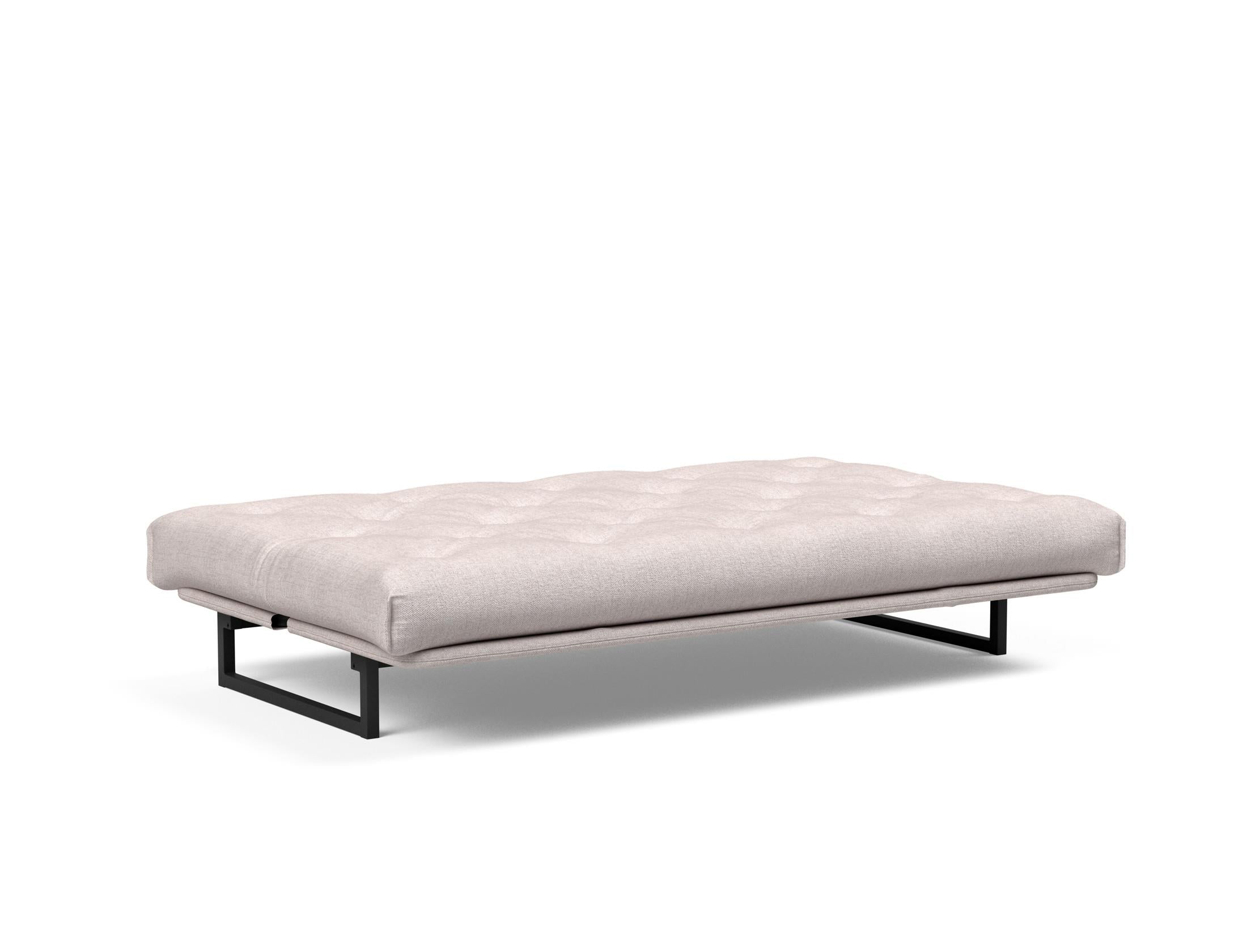 Fraction 120 Bettsofa Nordic: Stilvolles Schlafsofa mit hochwertiger Taschenfederkernmatratze. Ideal für modernes Wohnen und flexible Nutzung.