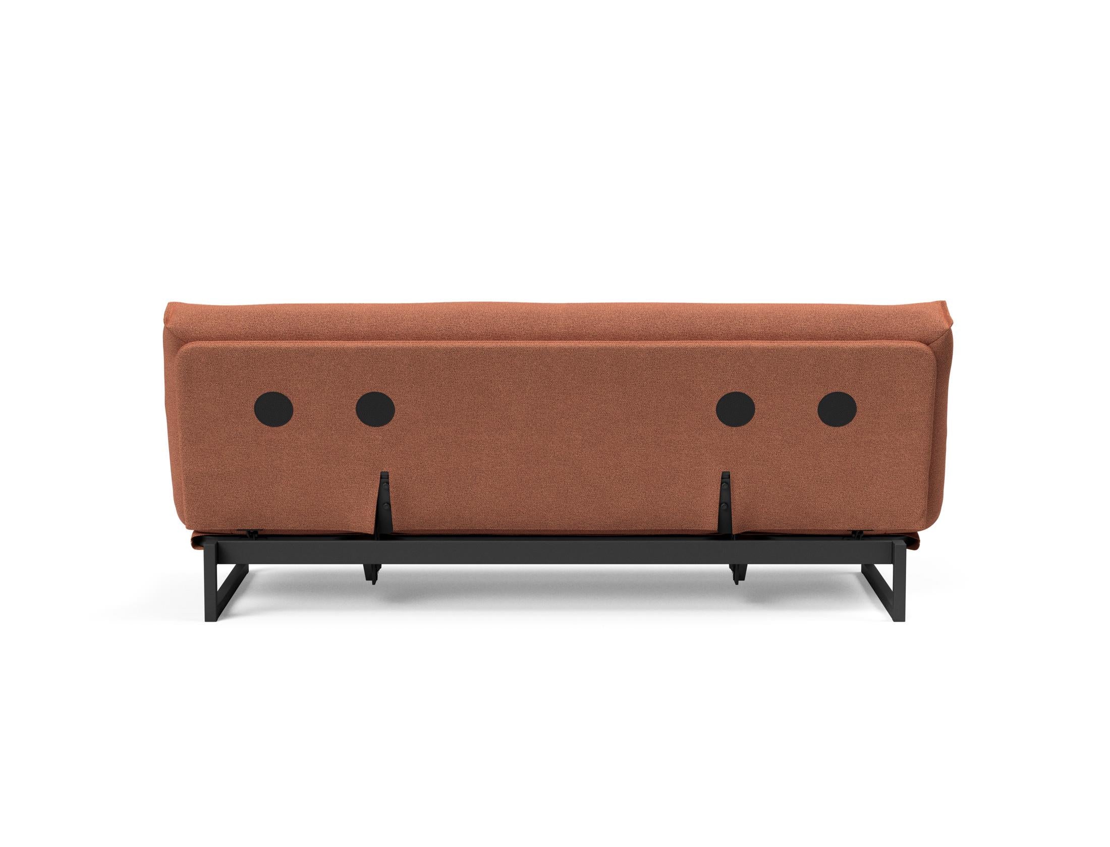 Fraction 120 Bettsofa Nordic: Stilvolles Schlafsofa mit hochwertiger Taschenfederkernmatratze. Ideal für modernes Wohnen und flexible Nutzung.