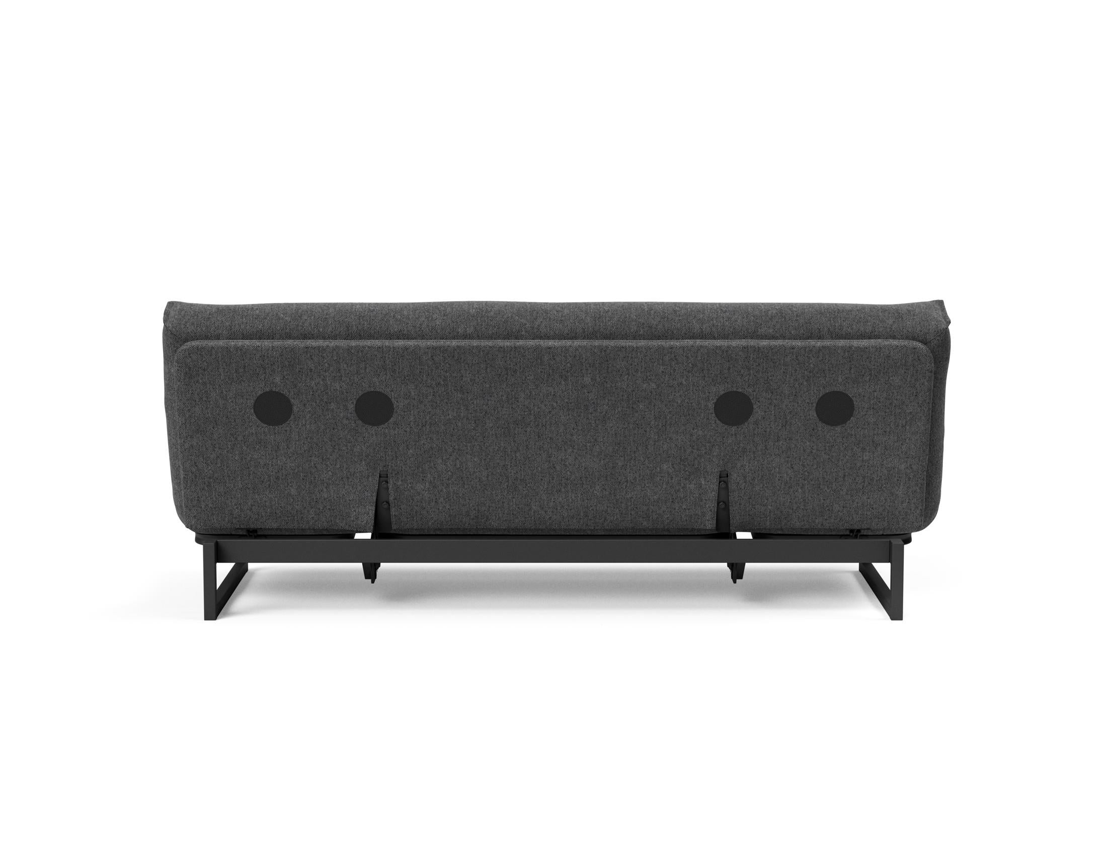 Fraction 120 Bettsofa Nordic Soft Spring: stilvolles skandinavisches Sofa, perfekt für kleine Wohnungen, vereint Komfort und Funktionalität für entspannte Nächte.