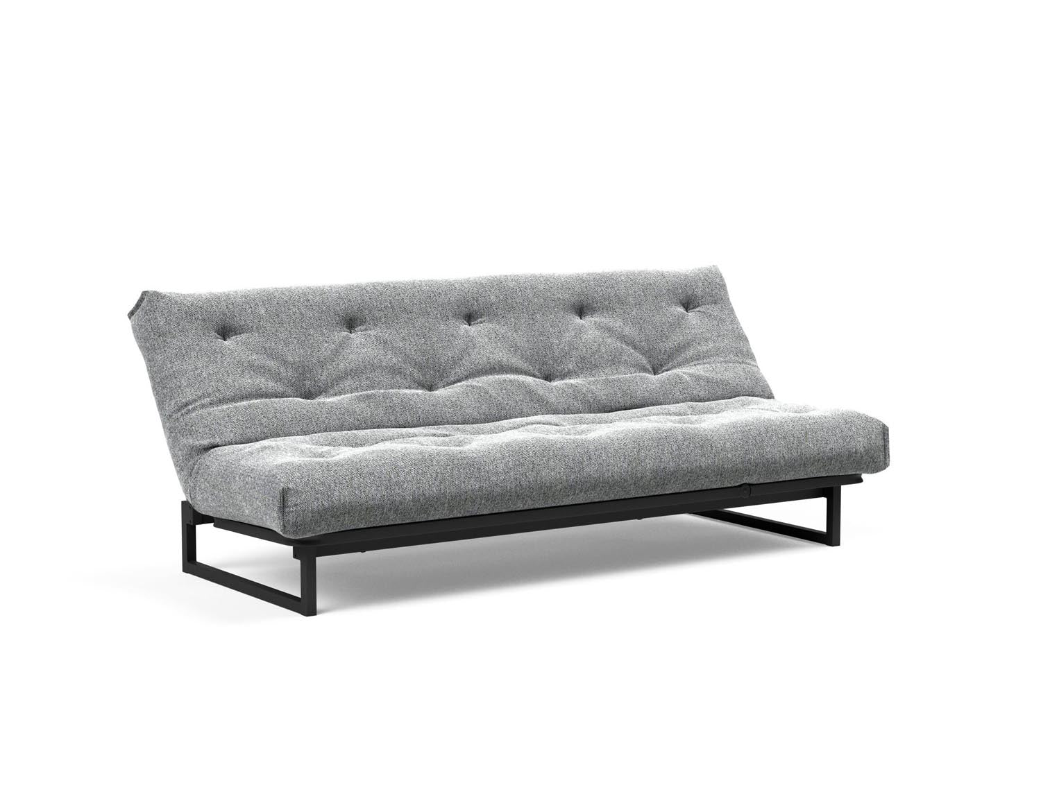 Fraction 120 Bettsofa Nordic: stilvolles, funktionales Sofa mit anpassbarer Kopfhöhe und komfortabler Soft Spring-Matratze – perfekt für jedes Zuhause.