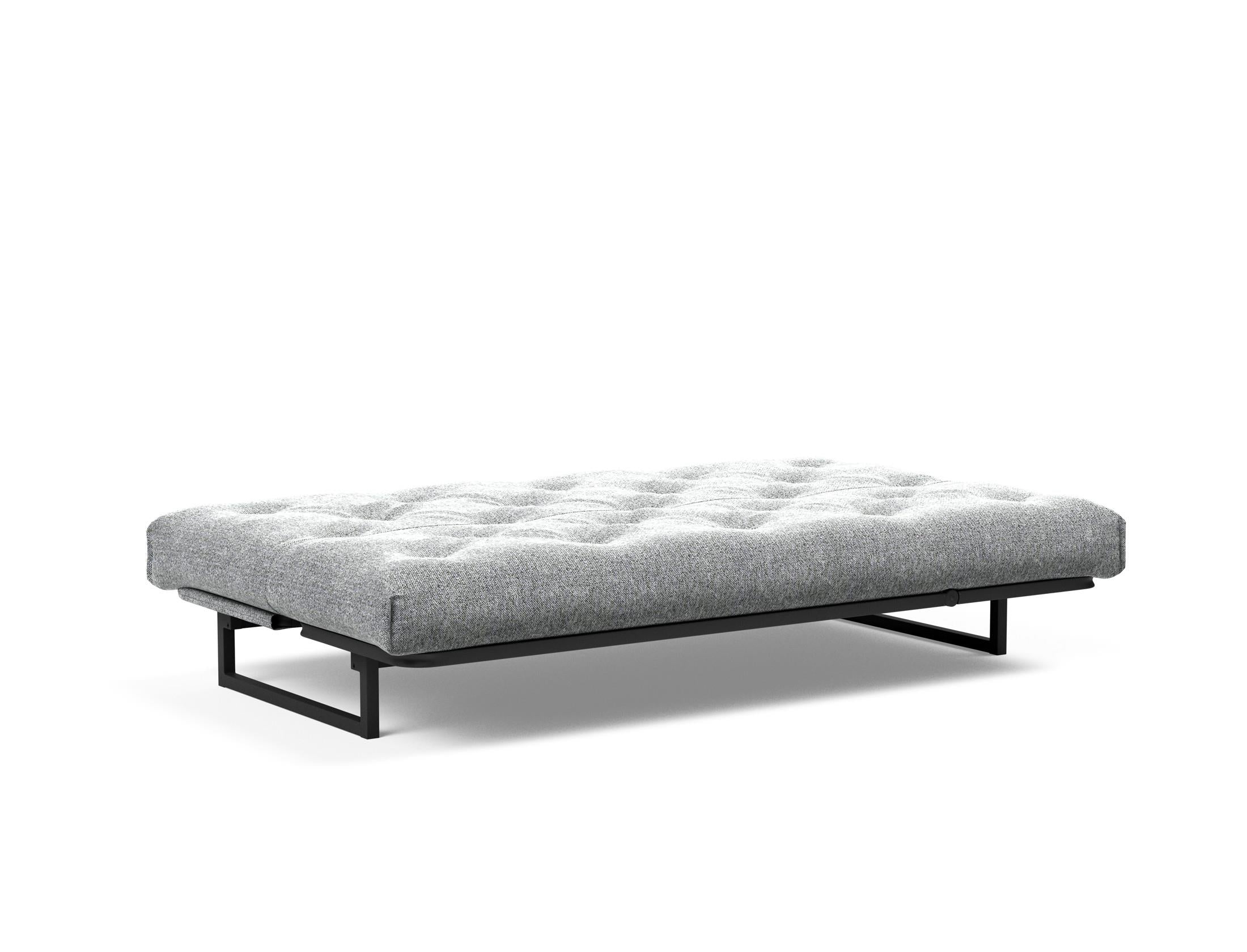 Fraction 120 Bettsofa Nordic: stilvolles, funktionales Sofa mit anpassbarer Kopfhöhe und komfortabler Soft Spring-Matratze – perfekt für Übernachtungsgäste.