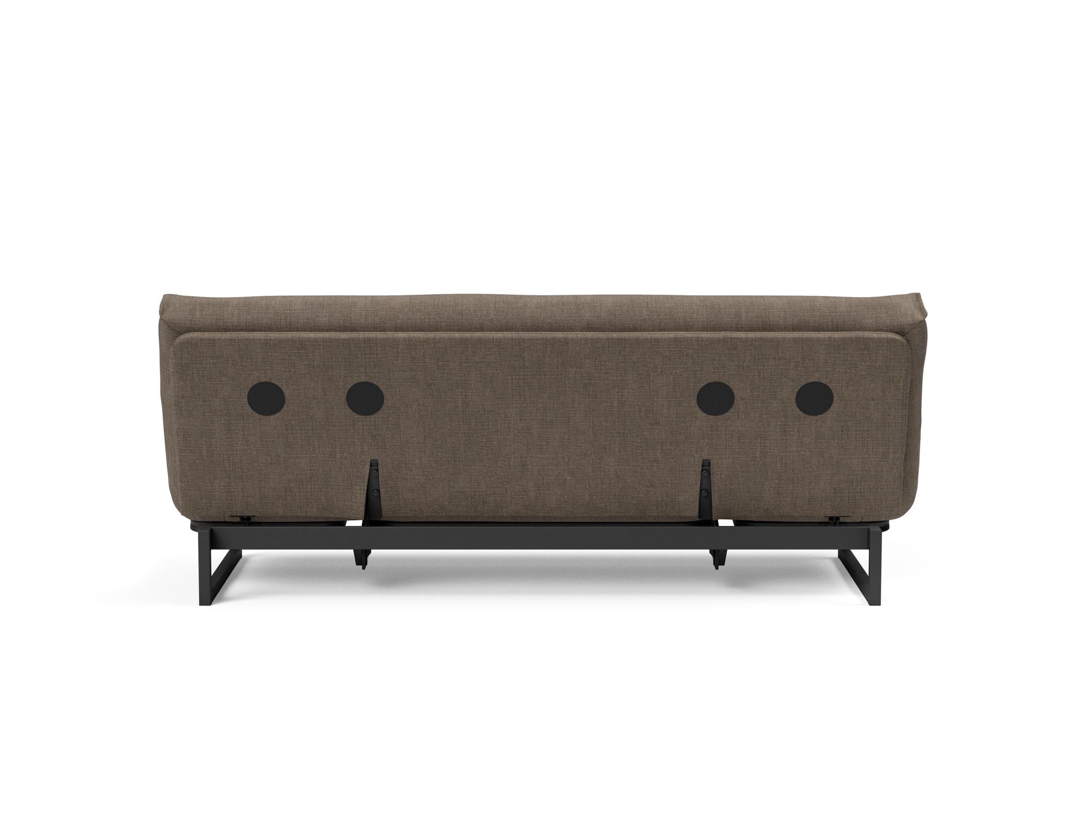 Fraction 120 Bettsofa Nordic Soft Spring: stilvolles skandinavisches Sofa, perfekt für kleine Wohnungen, vereint Komfort und Funktionalität für entspannte Nächte.