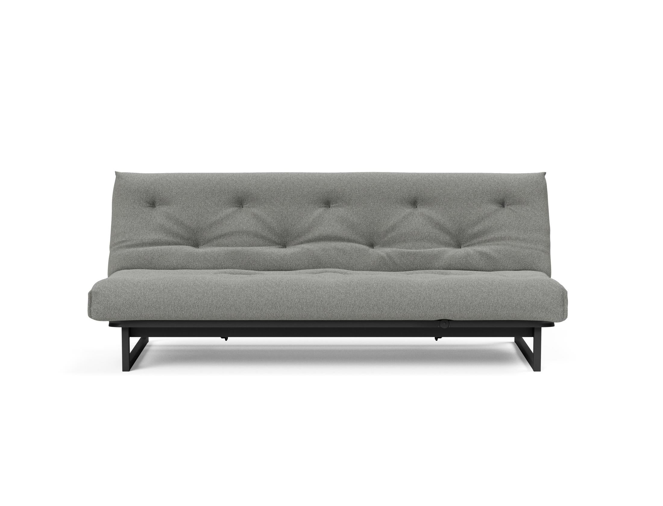 Modernes Fraction 120 Bettsofa von Innovation Living, ideal für kleine Räume, vereint skandinavische Eleganz mit praktischer Vielseitigkeit.