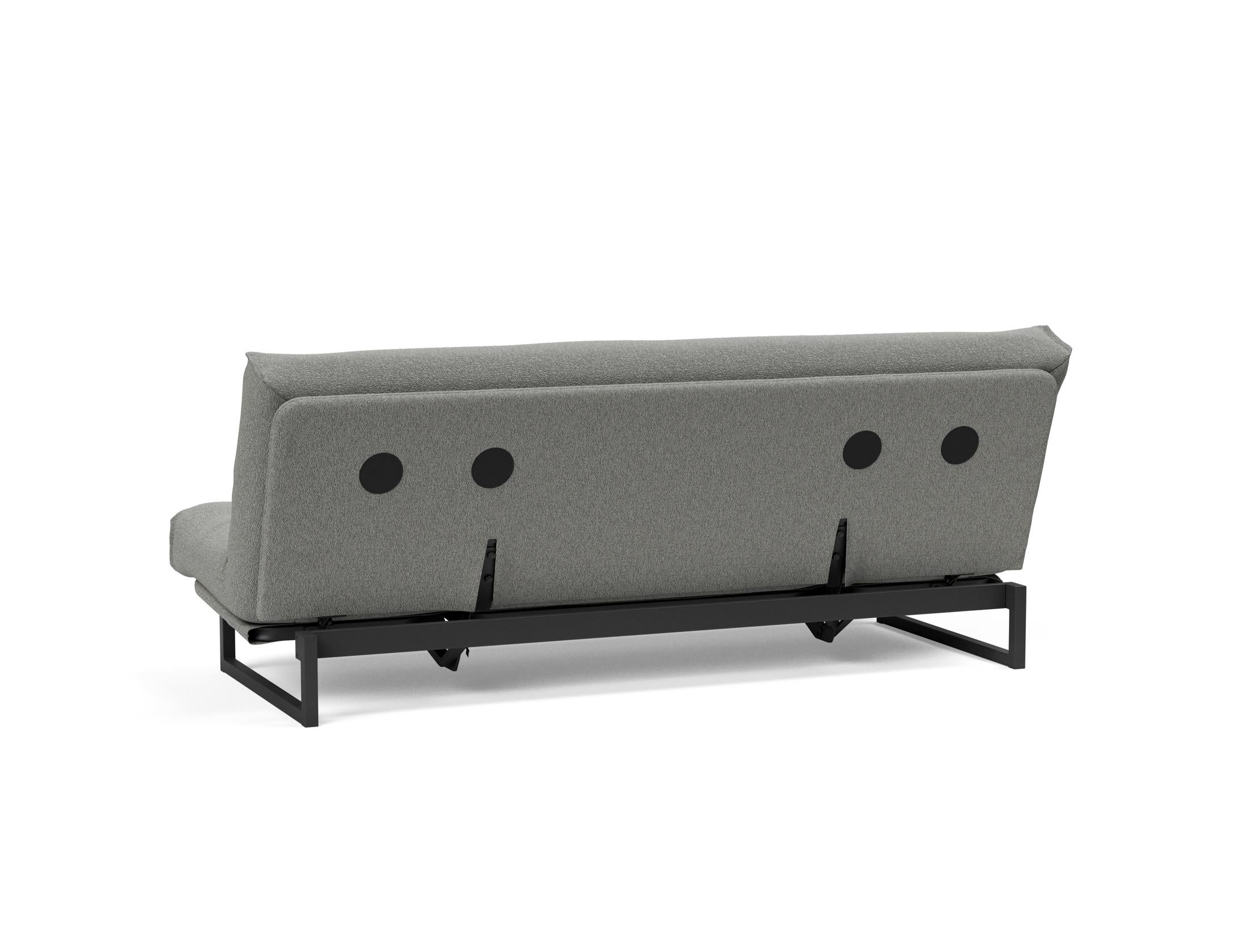 Fraction 120 Bettsofa Nordic: Elegantes Design trifft auf höchsten Komfort. Perfekt für kleine Räume und vielseitige Nutzung als Sofa oder Bett.