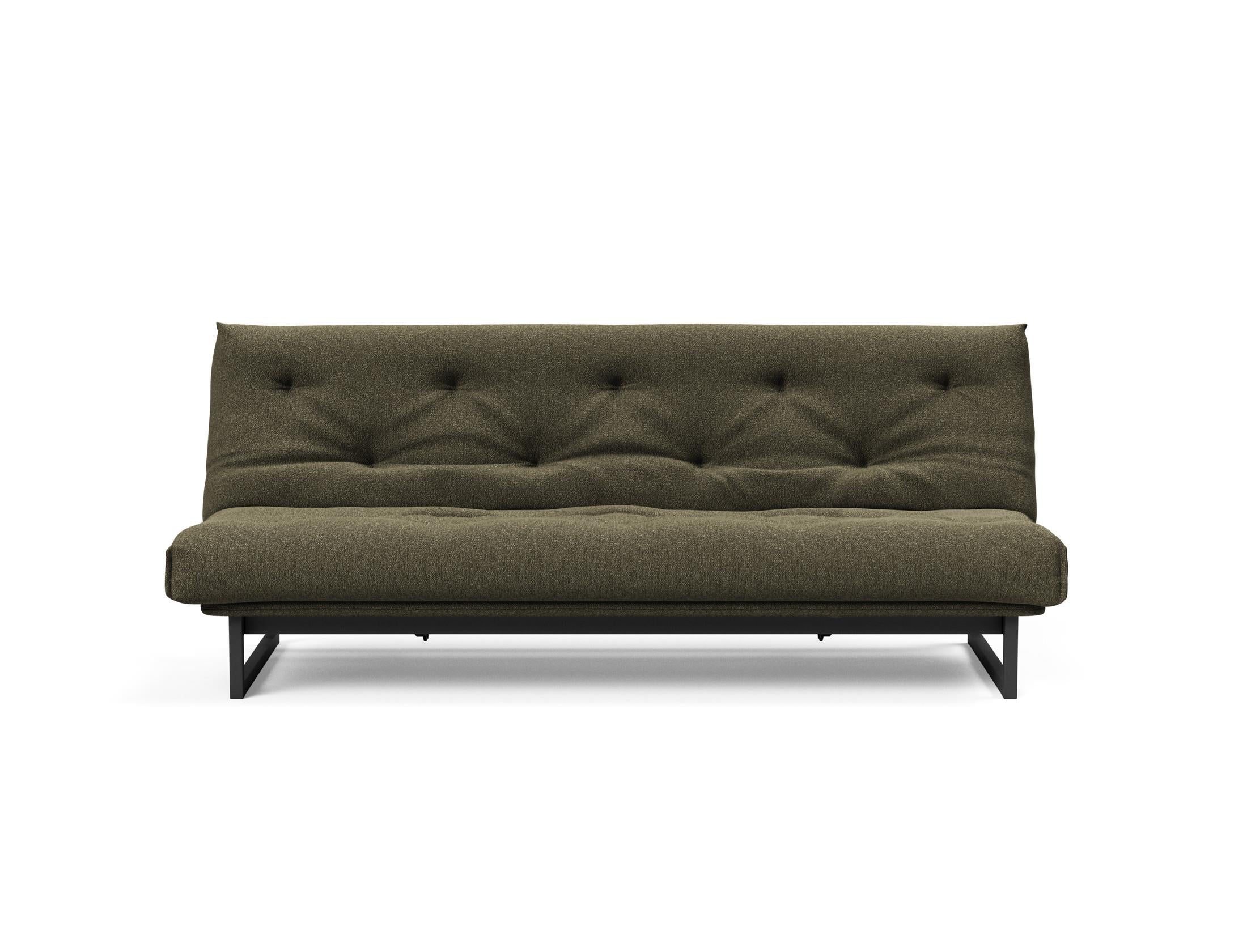 Fraction 120 Bettsofa Nordic: Elegantes Design trifft auf höchsten Komfort. Perfekt für kleine Räume und vielseitige Nutzung als Sofa oder Bett.