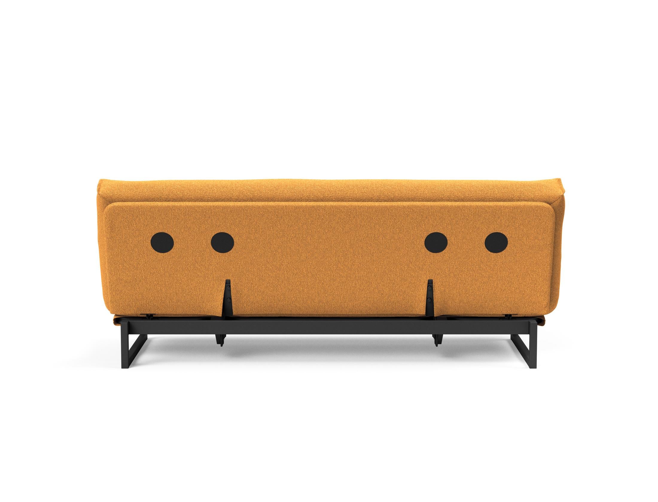 Fraction 120 Bettsofa Nordic: Stilvolles Schlafsofa mit hochwertiger Taschenfederkernmatratze. Ideal für modernes Wohnen und flexible Nutzung.