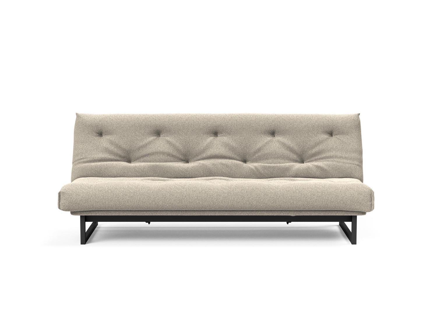 Modernes Fraction 120 Bettsofa Nordic mit Soft Spring Bezug, ideal für stilvolle Wohnräume und flexible Schlaflösungen.