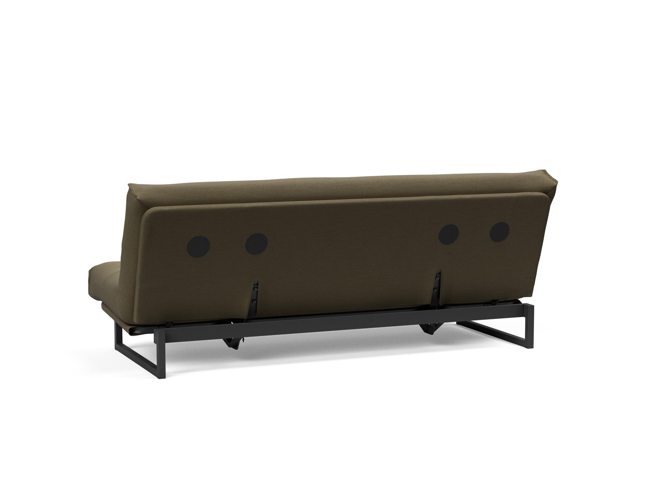 Fraction 120 Bettsofa Nordic: Elegantes Design trifft auf höchsten Komfort. Perfekt für kleine Räume und vielseitige Nutzung als Sofa oder Bett.
