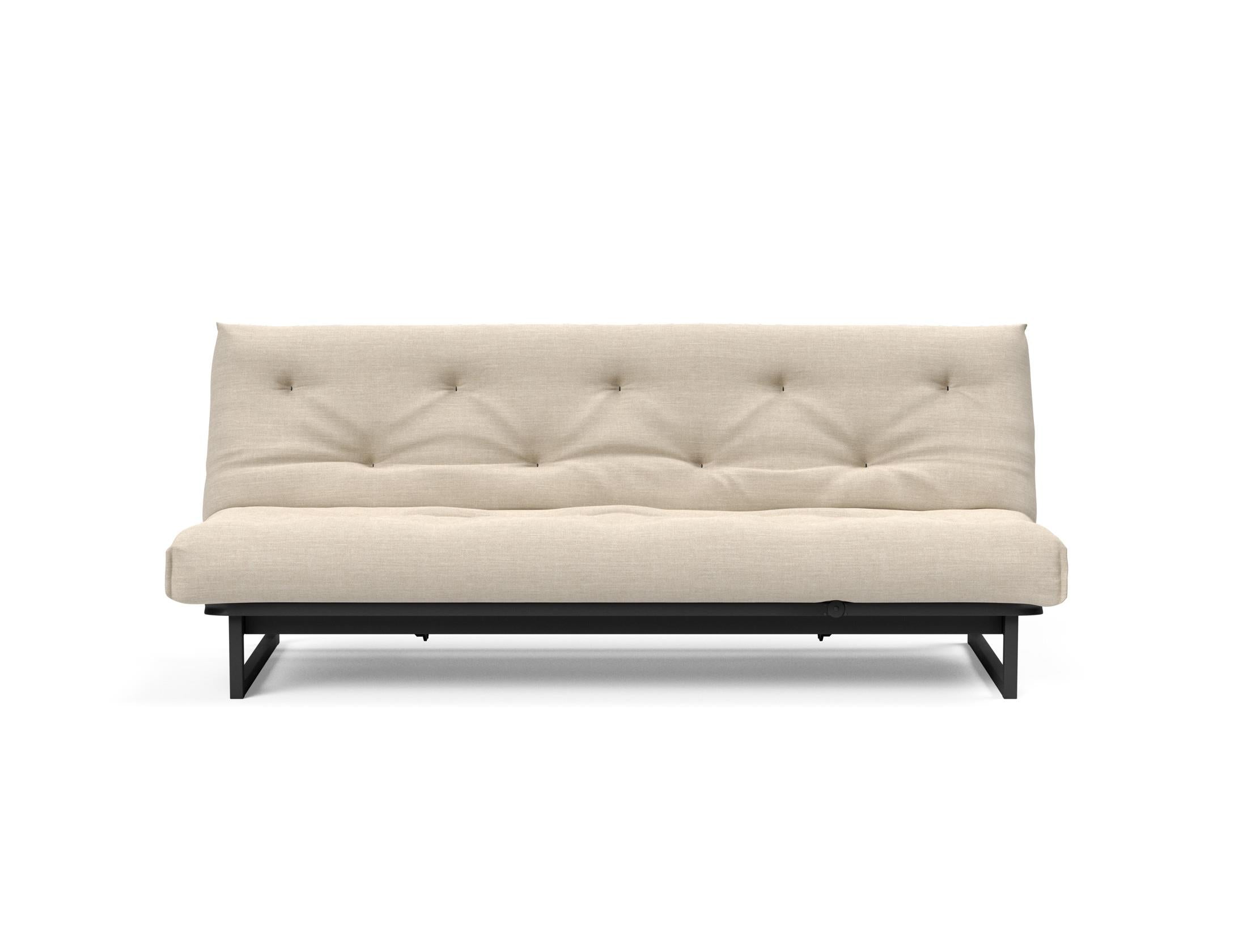 Fraction 120 Bettsofa Nordic Soft Spring: stilvolles skandinavisches Sofa, perfekt für kleine Wohnungen, vereint Komfort und Funktionalität für entspannte Nächte.