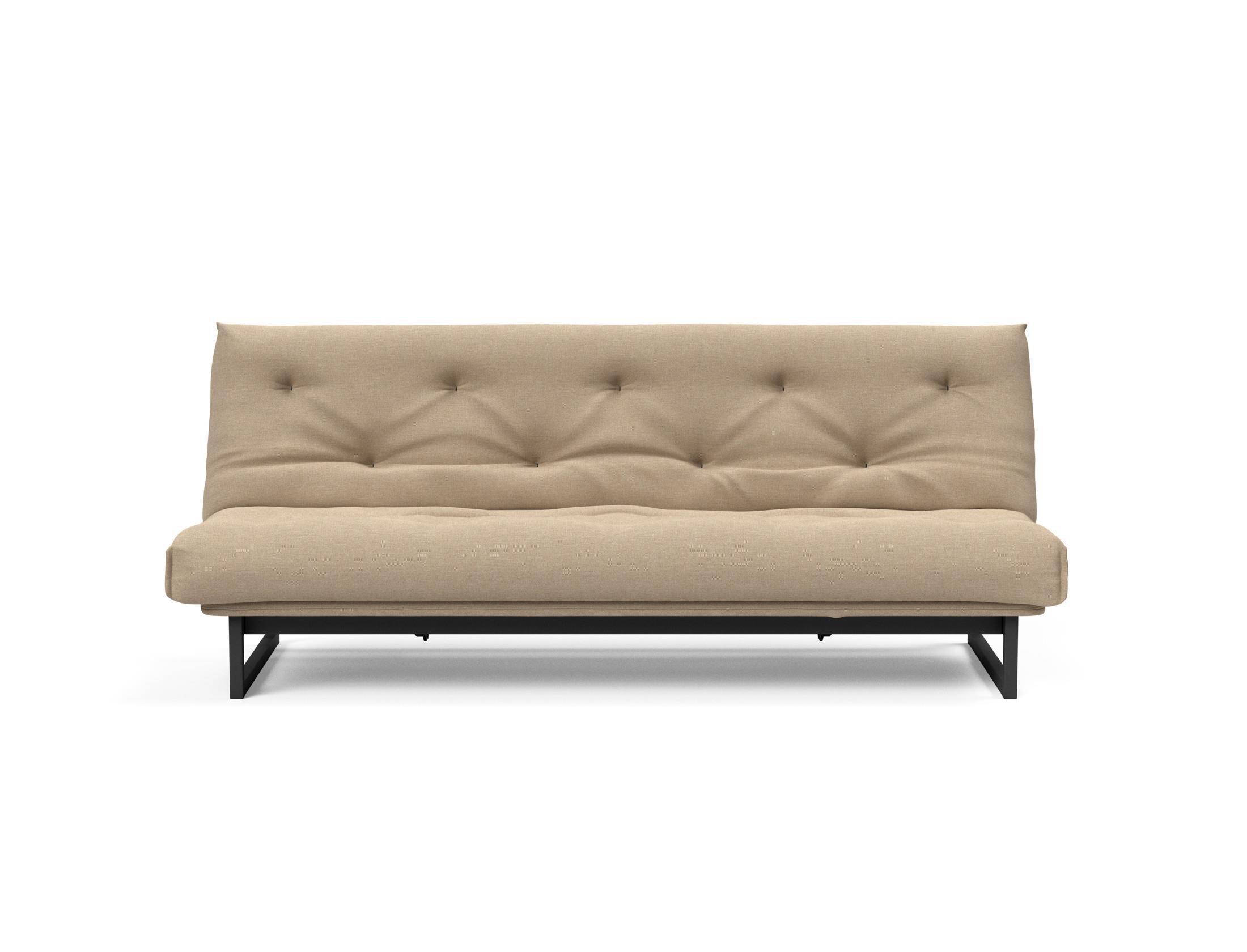 Fraction 120 Bettsofa Nordic: Elegantes Design trifft auf höchsten Komfort. Perfekt für kleine Räume und vielseitige Nutzung als Sofa oder Bett.