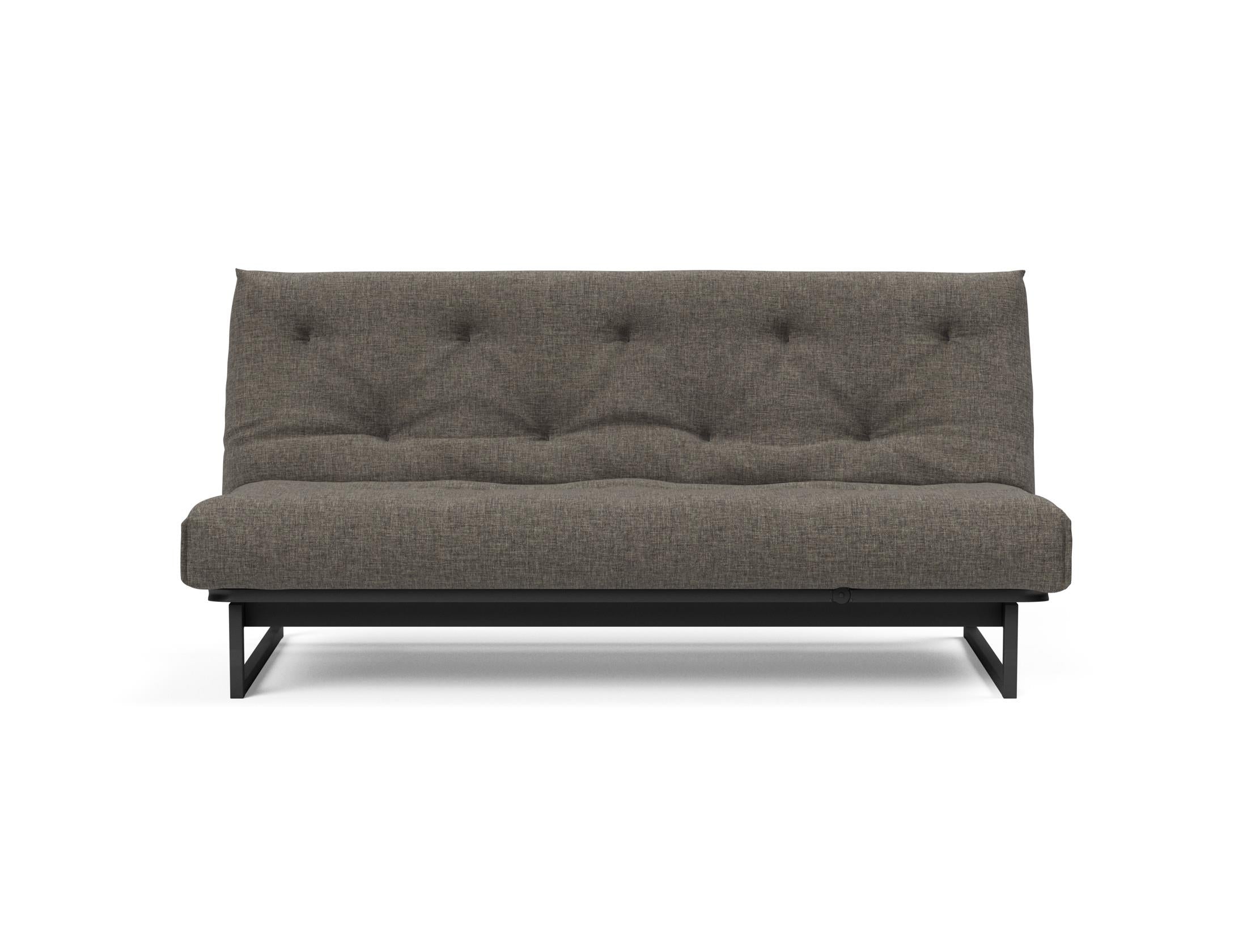 Fraction 140 Bettsofa Nordic Soft Spring: modernes skandinavisches Sofa, perfekt für kompakte Wohnräume, bietet stilvollen Komfort und praktische Schlaflösung.