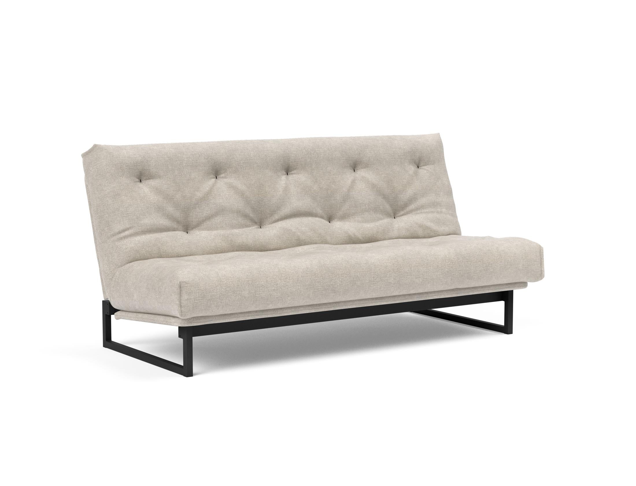 Fraction 140 Bettsofa Nordic: Stilvolles Schlafsofa mit hochwertiger Matratze. Ideal für Wohnzimmer und Gästezimmer – Komfort und Eleganz vereint.