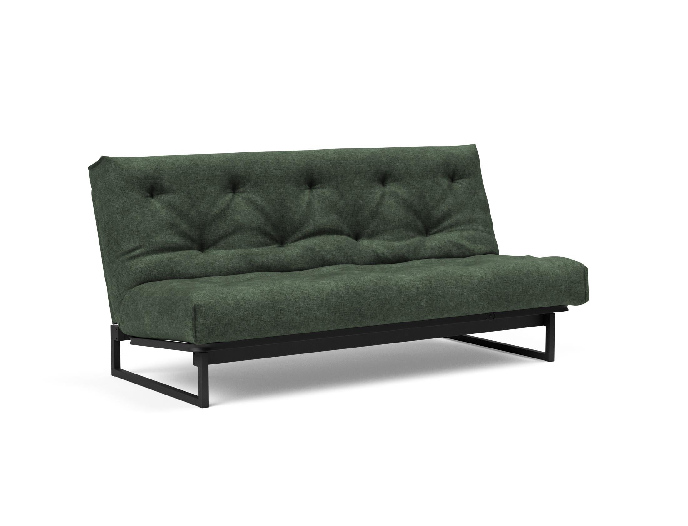 Fraction 140 Bettsofa Nordic Soft Spring: modernes skandinavisches Sofa, perfekt für kompakte Wohnräume, bietet stilvollen Komfort und praktische Schlaflösung.